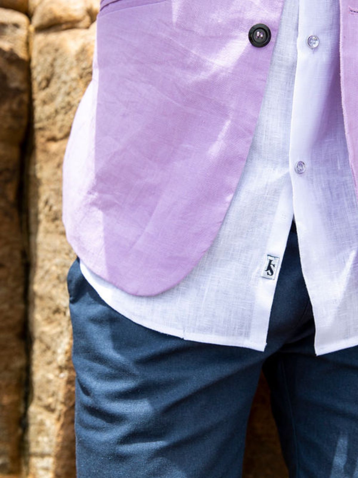 Lilac Linen Jacket