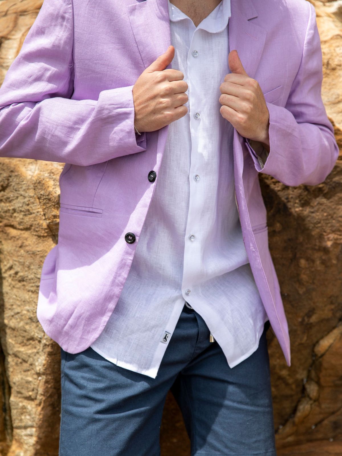 Lilac Linen Jacket