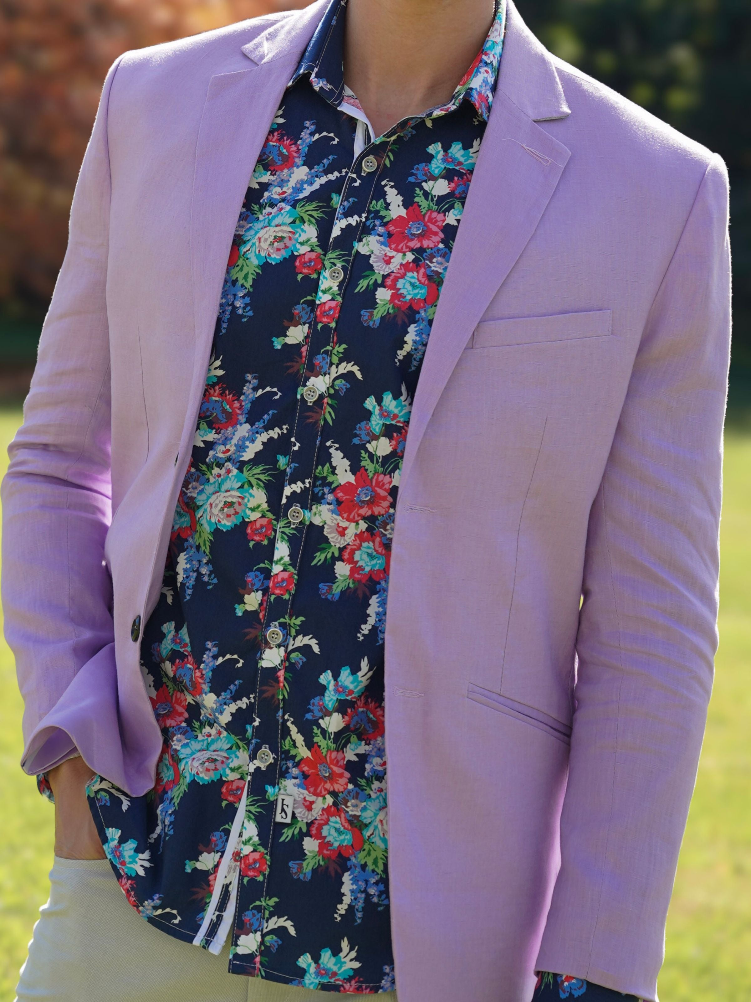 Lilac Linen Jacket
