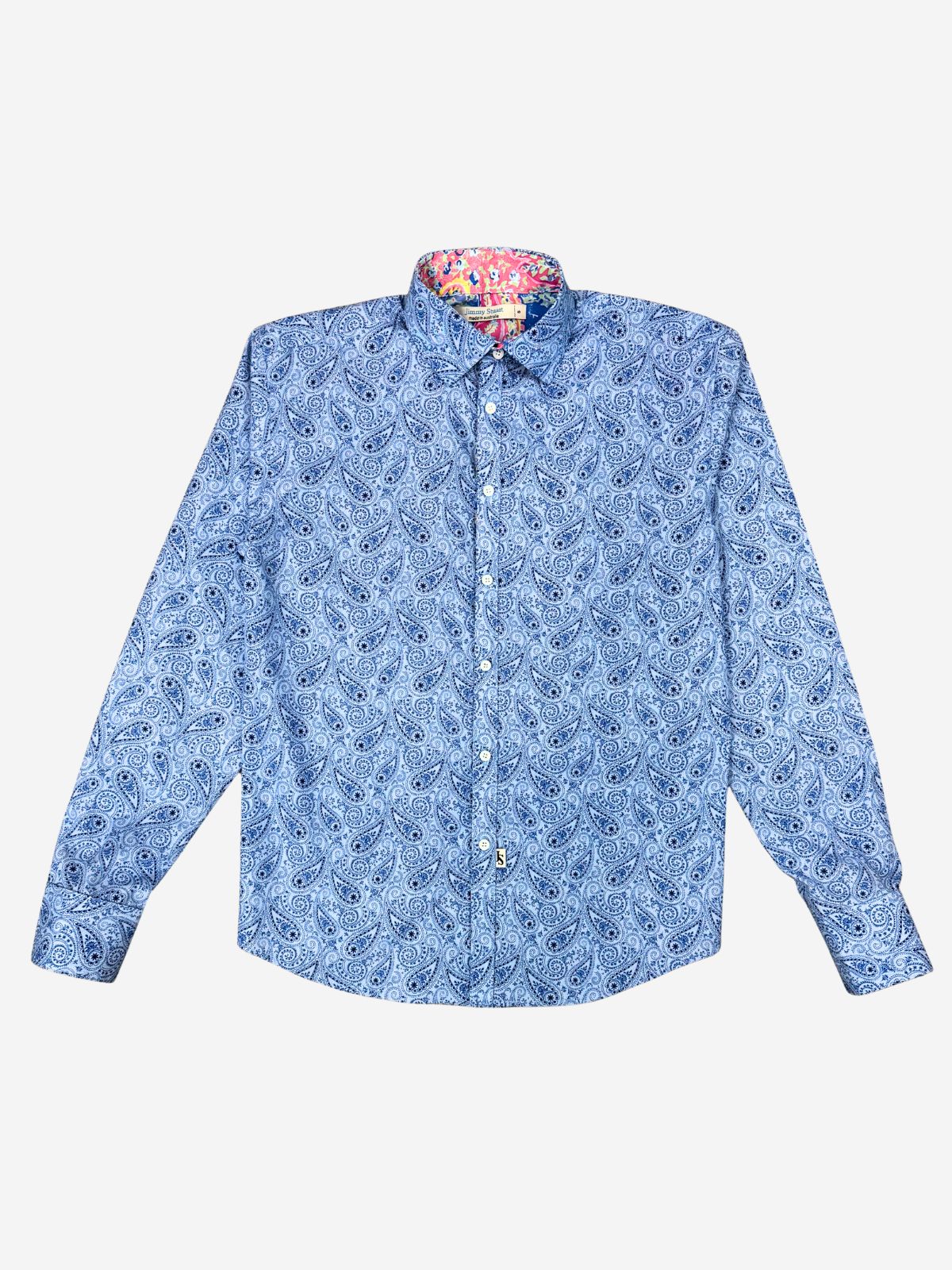 Maine Paisley L/S Shirt - Blue