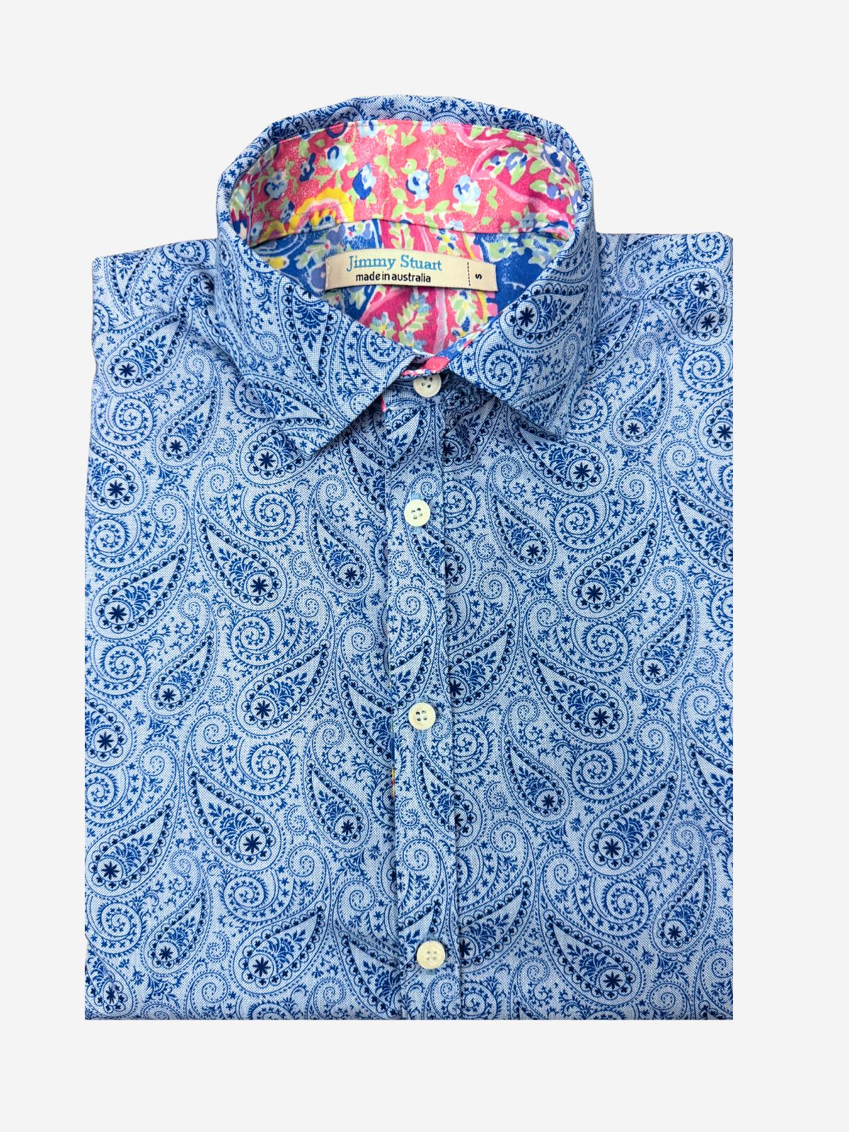 Maine Paisley L/S Shirt - Blue