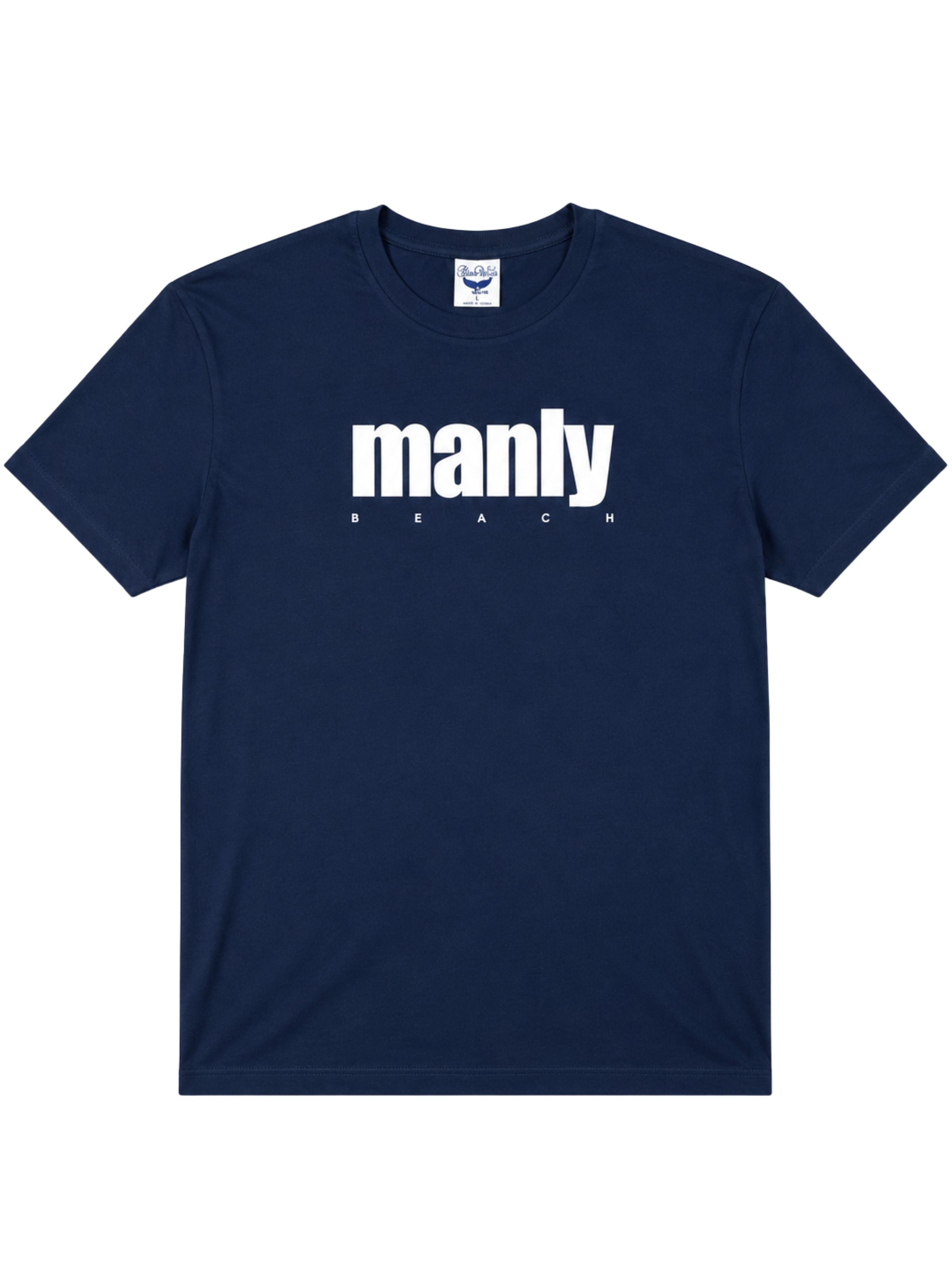 Manly Navy Printed T-Shirt