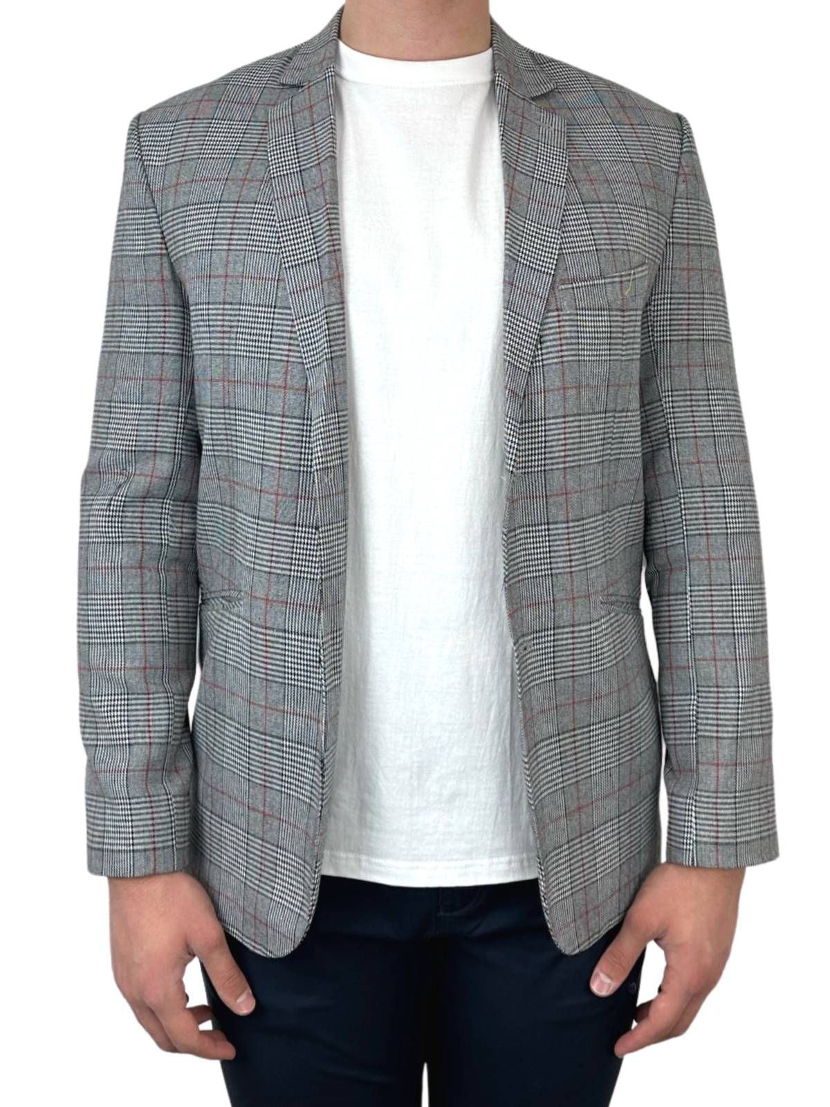 Mayfair Check Jacket - Grey