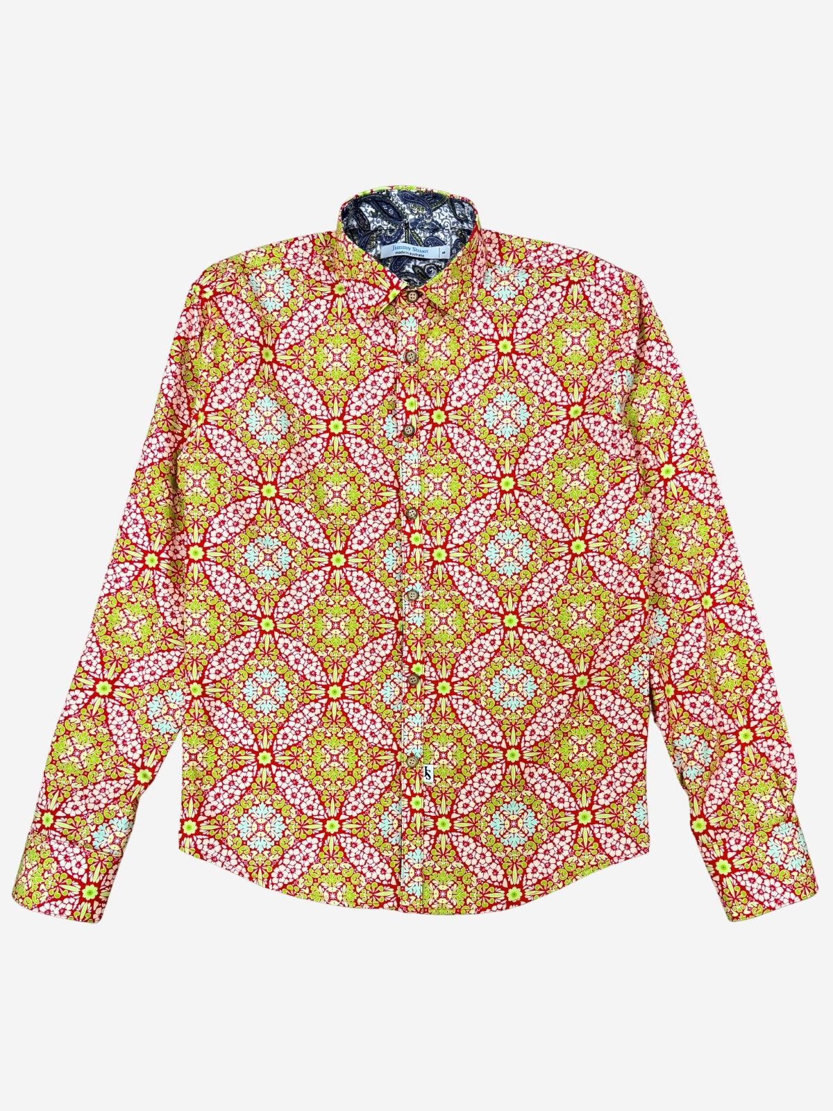 Mexico Abstract L/S Shirt - Red