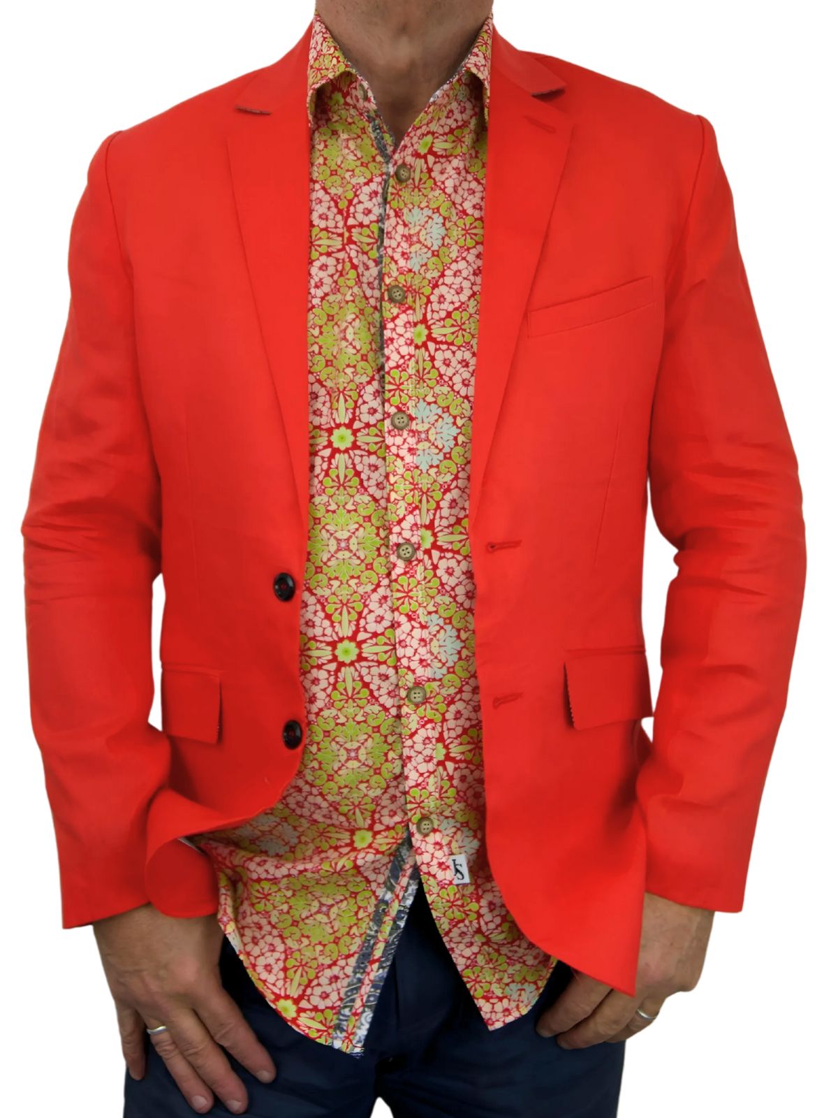 Mexico Abstract L/S Shirt - Red