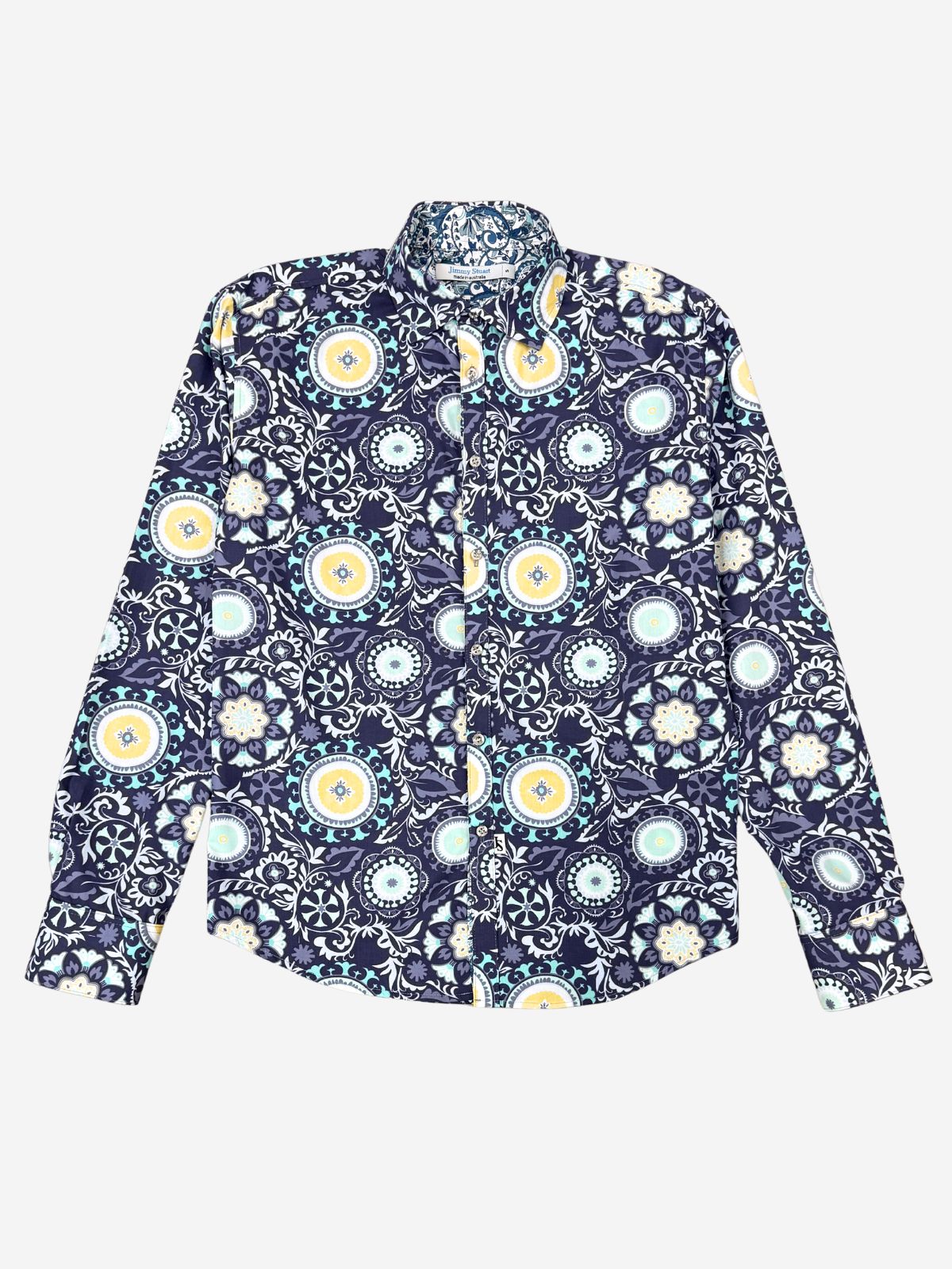 Moonshine Abstract L/S Shirt - Blue