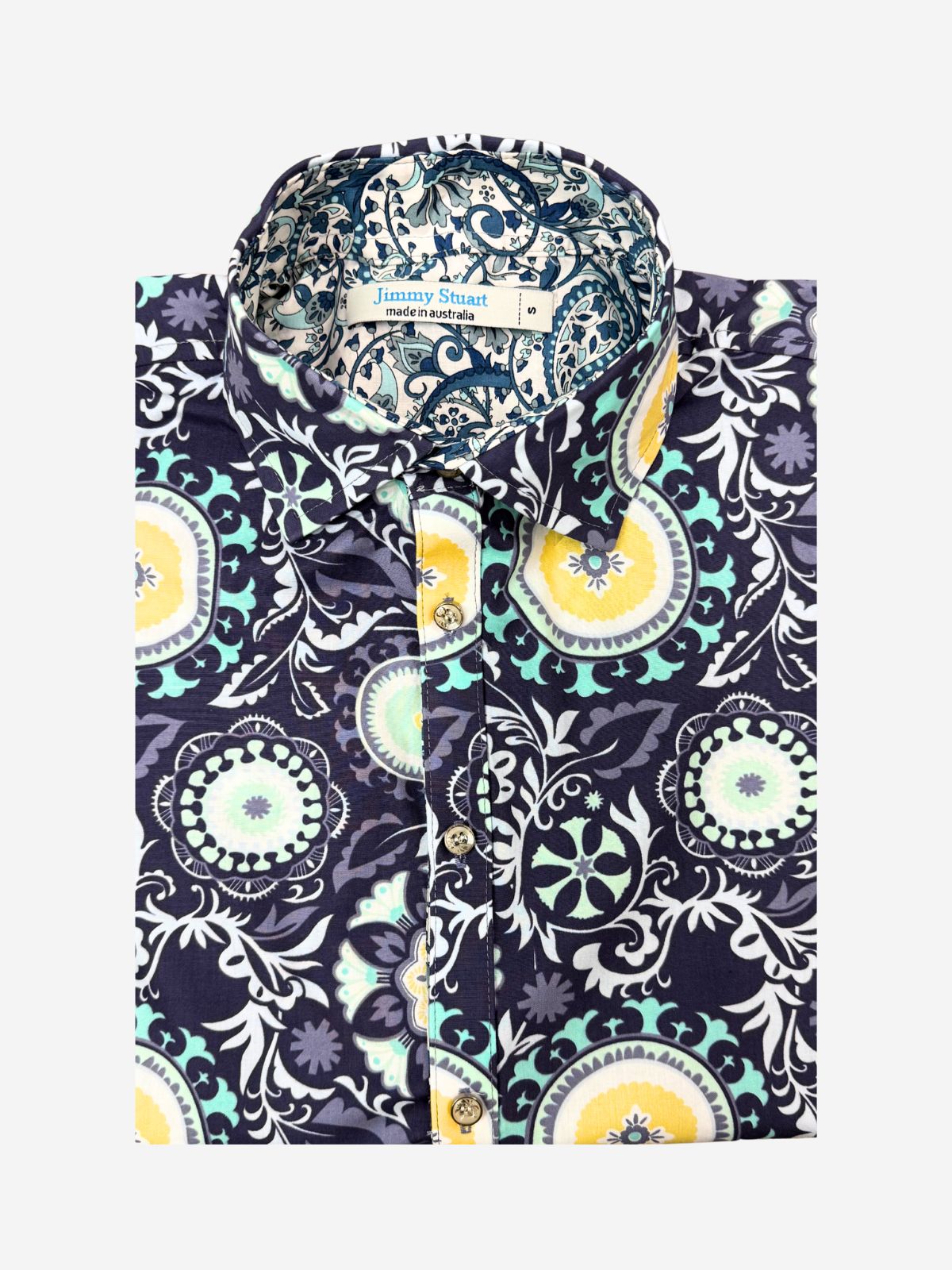 Moonshine Abstract L/S Shirt - Blue