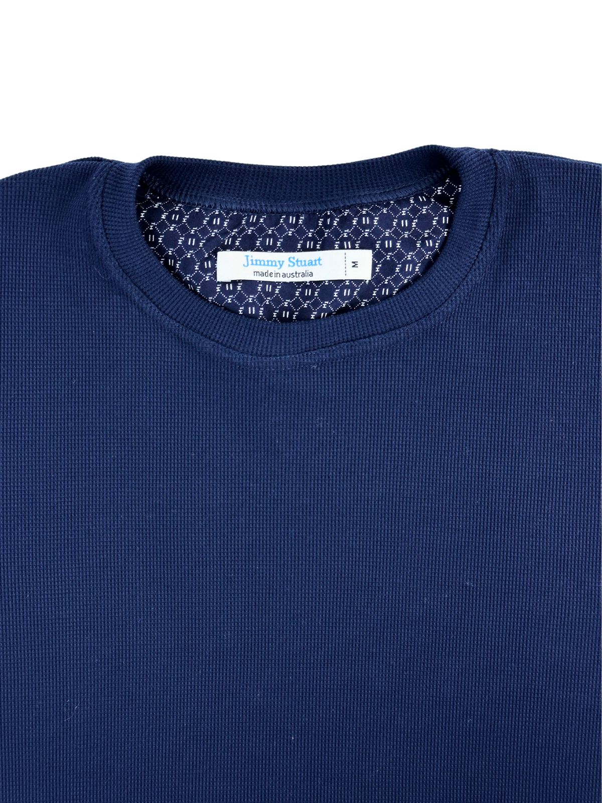 Navy Waffle L/S Tee