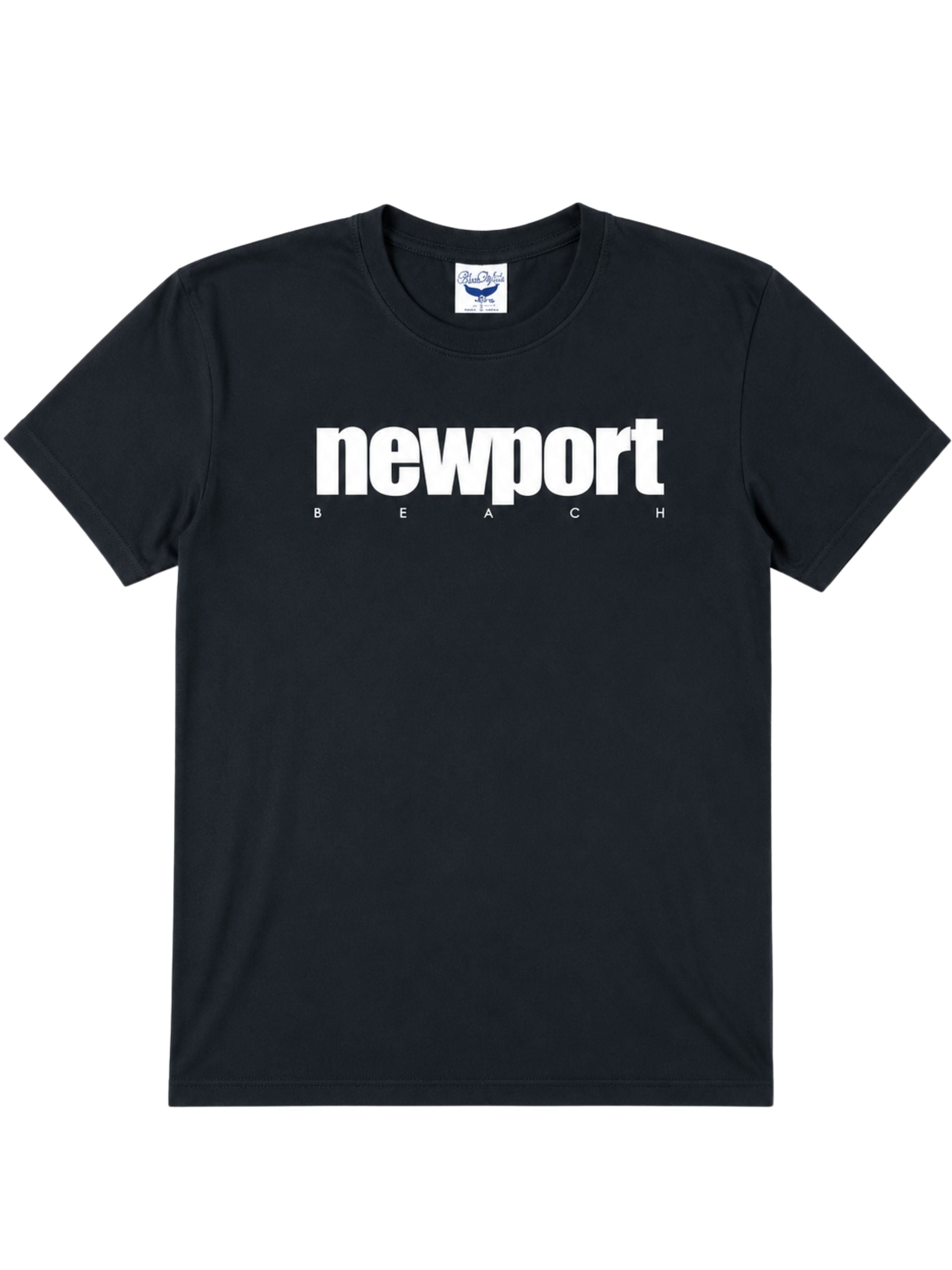 Newport Black Printed T-Shirt