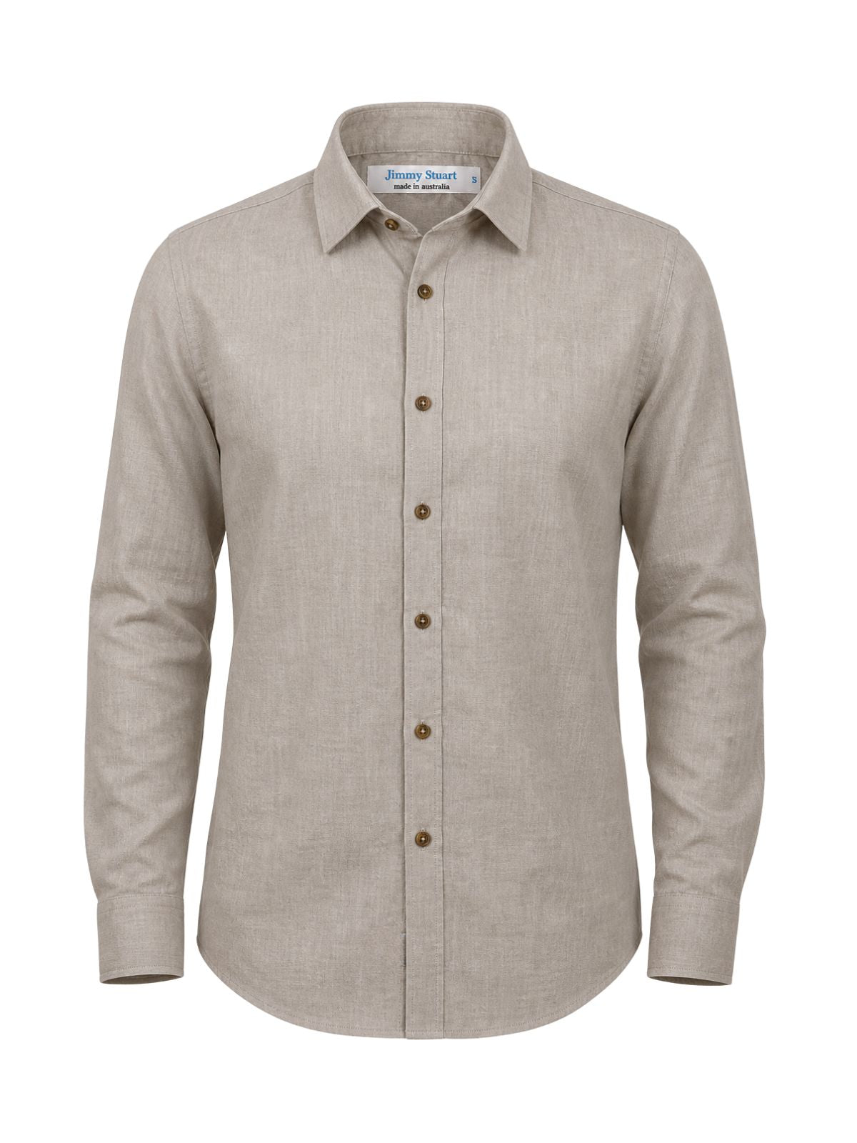 Byron Bay Oatmeal Linen L/S Shirt