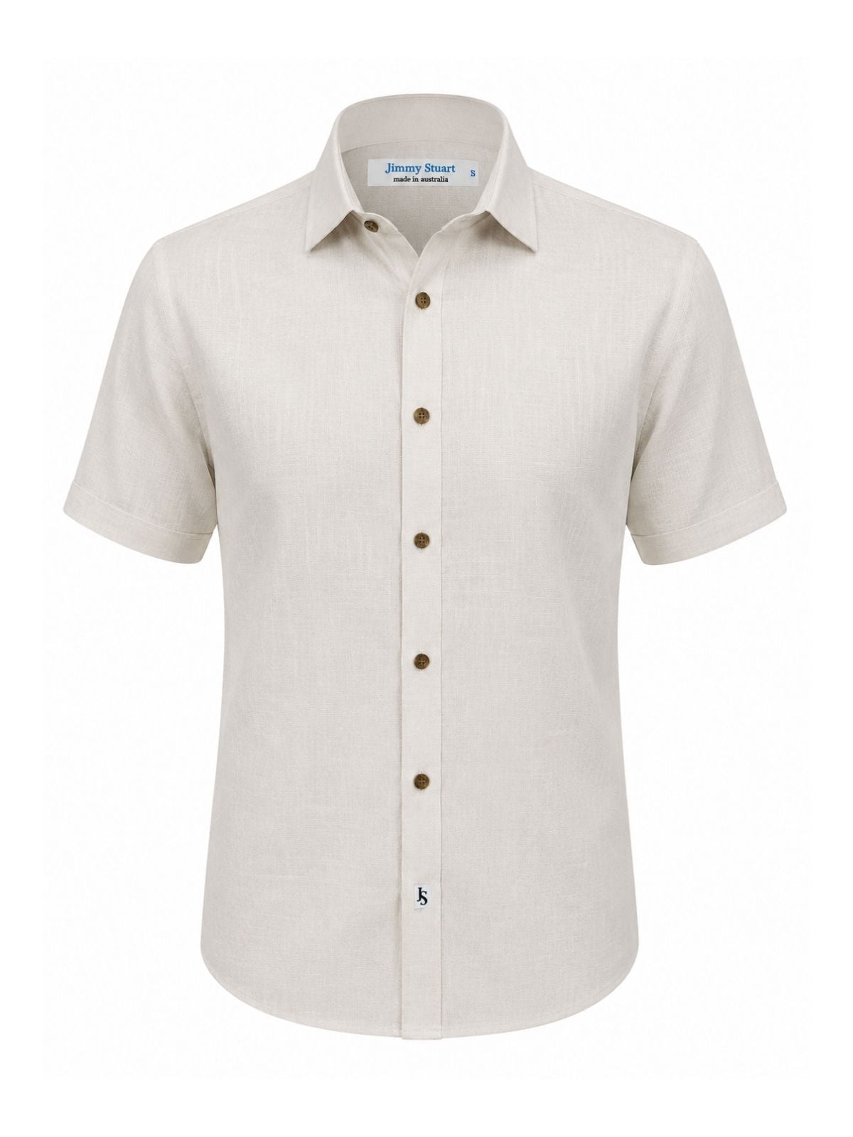 Byron Bay Oatmeal Linen S/S Shirt