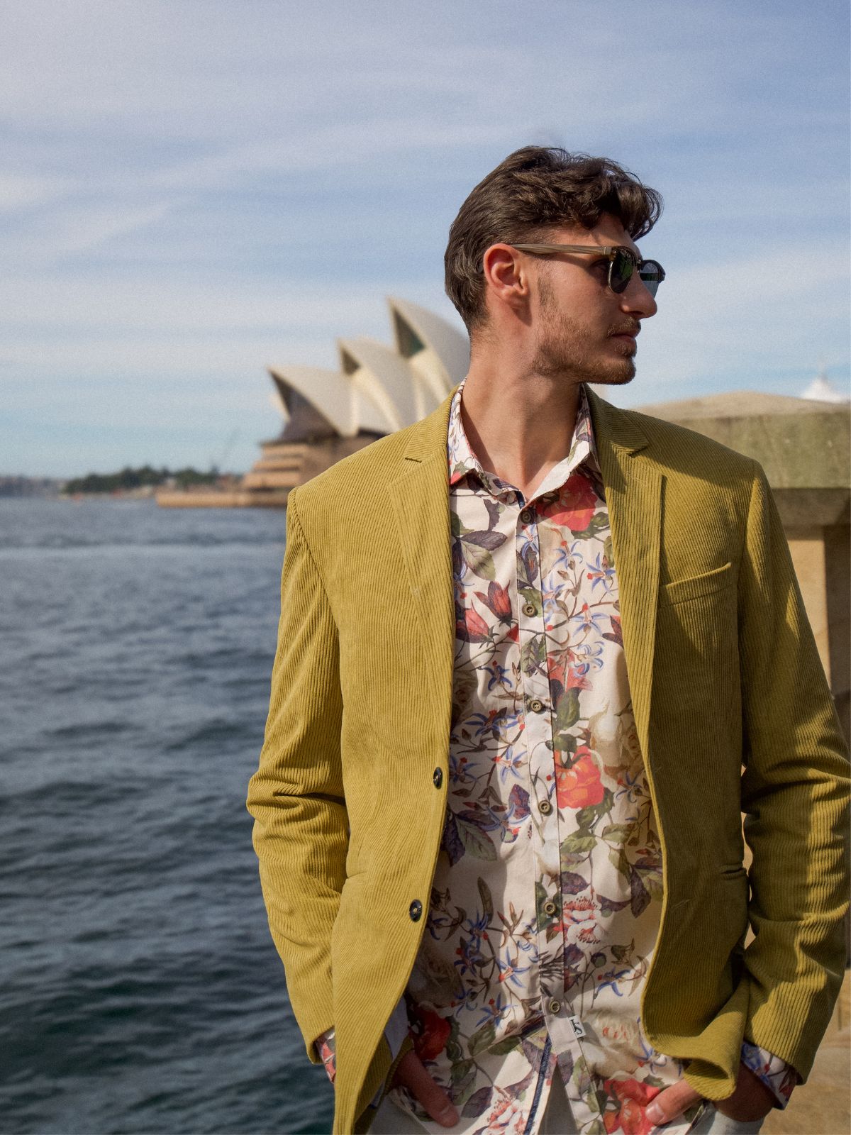 Amazon Floral Cotton L/S Shirt – Brown