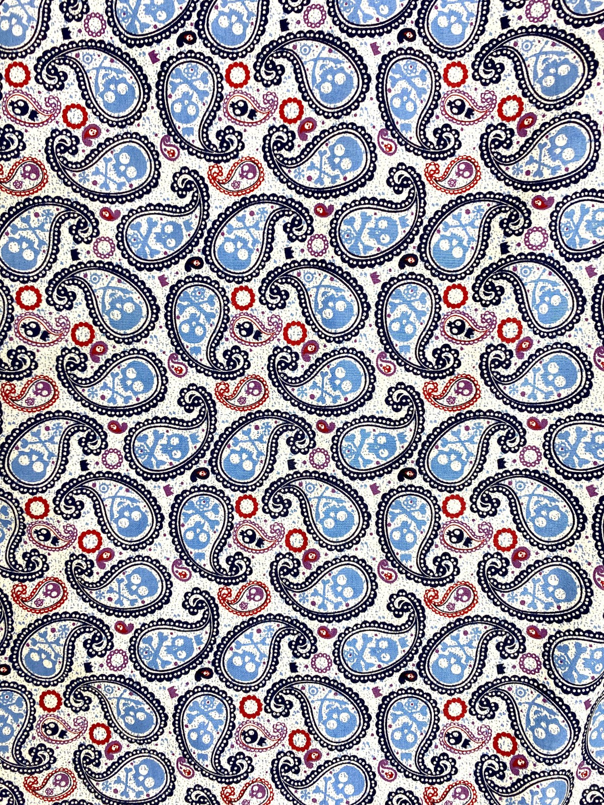 Pirate Paisley Cotton L/S Shirt - Blue