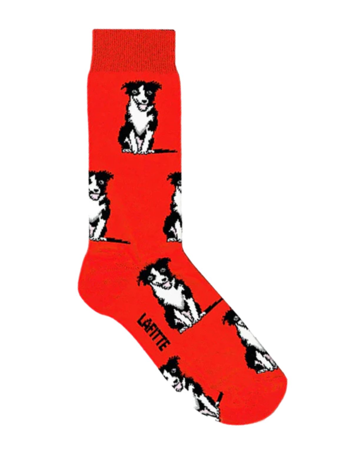 Red Border Collie Unisex Socks