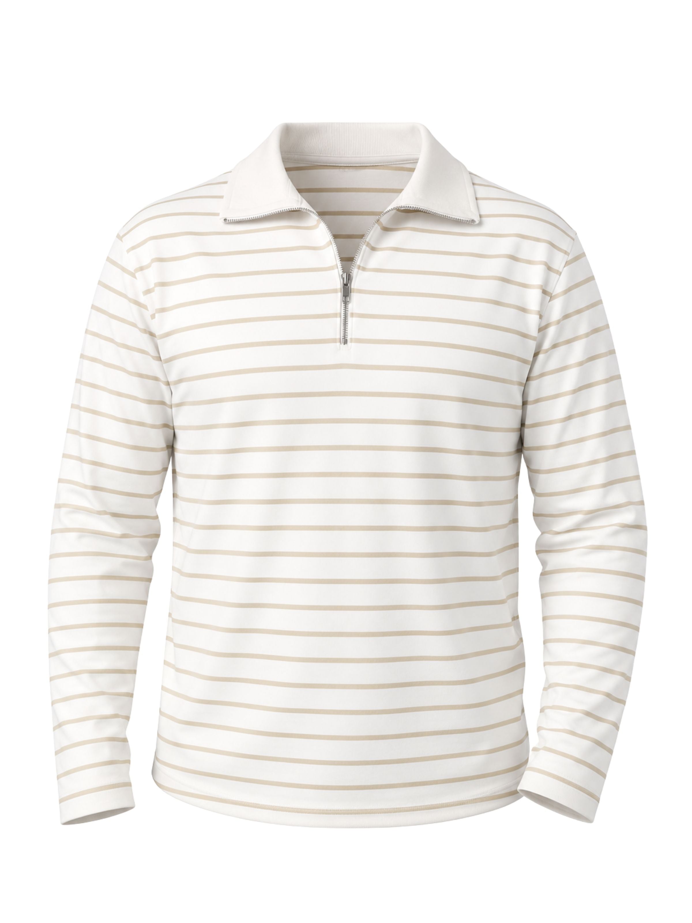 Riviera Caramel Zip Polo