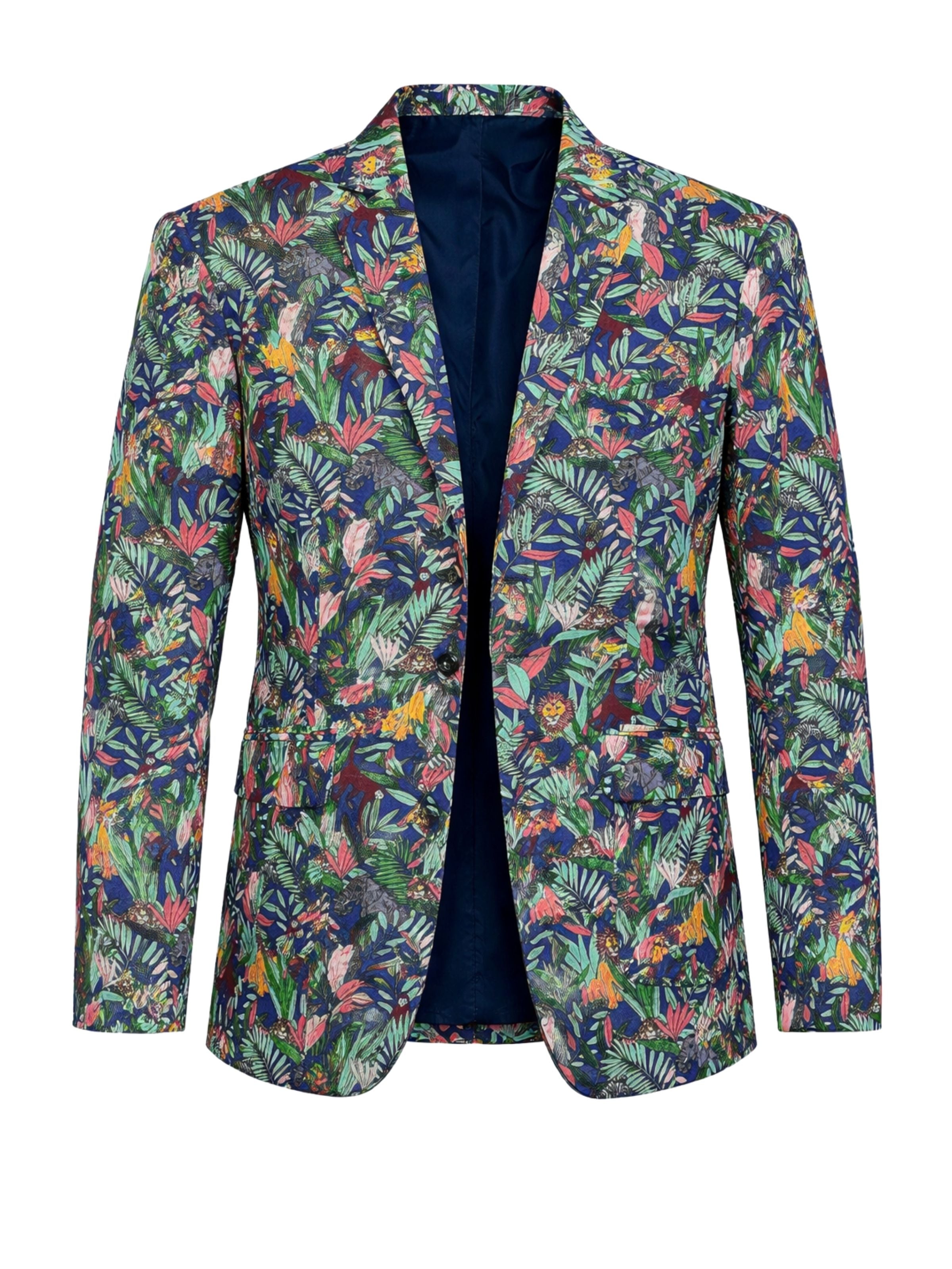 Safari Abstract Cotton Jacket - Multi