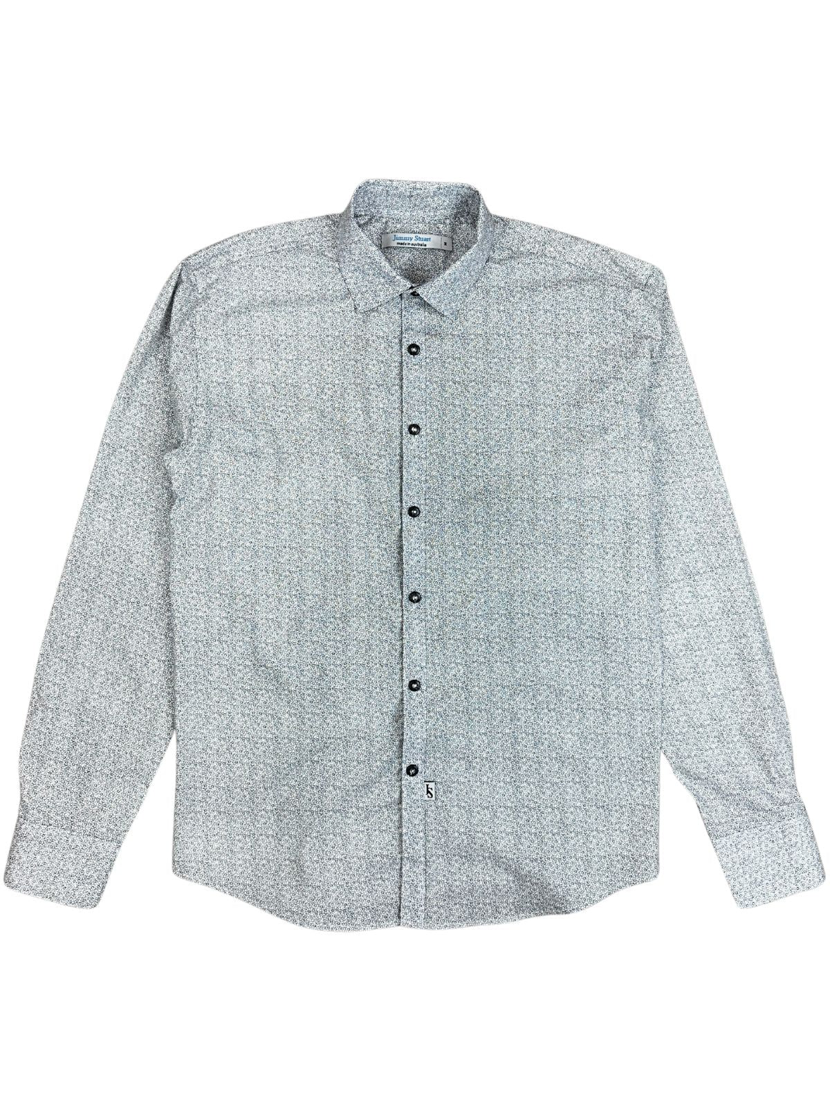 Sleet Floral Cotton L/S Shirt - White