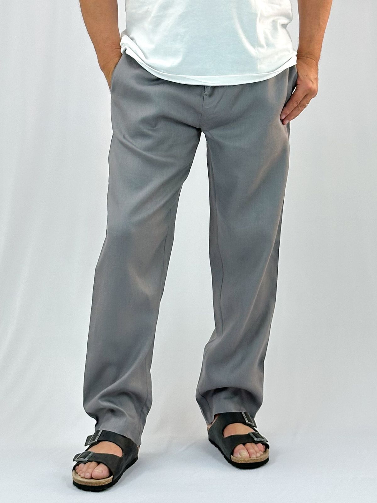Smoke Linen Pant - Relaxed Fit