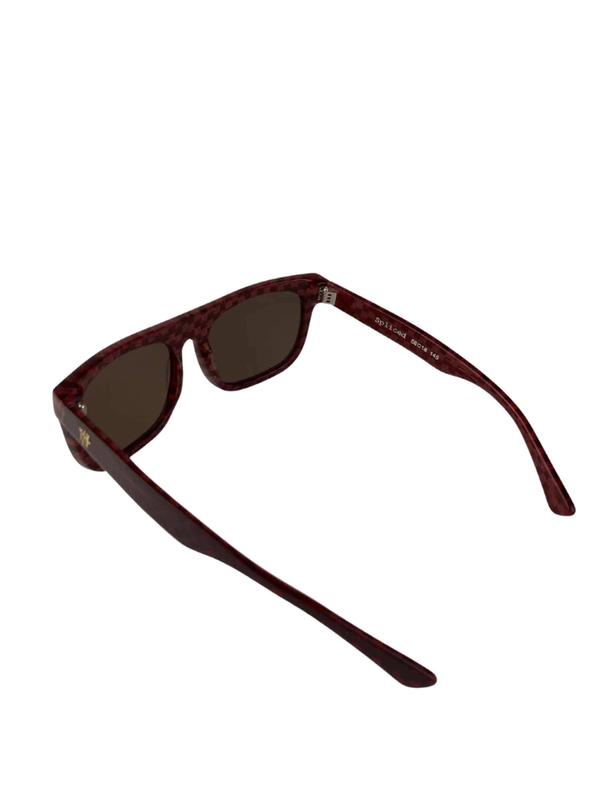 Spliced Check Sunglasses