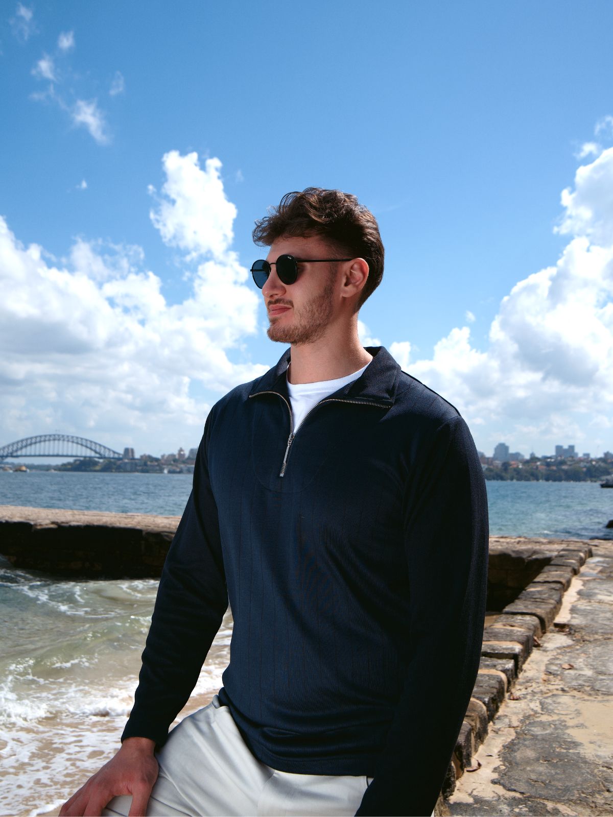 St Tropez Zip Polo