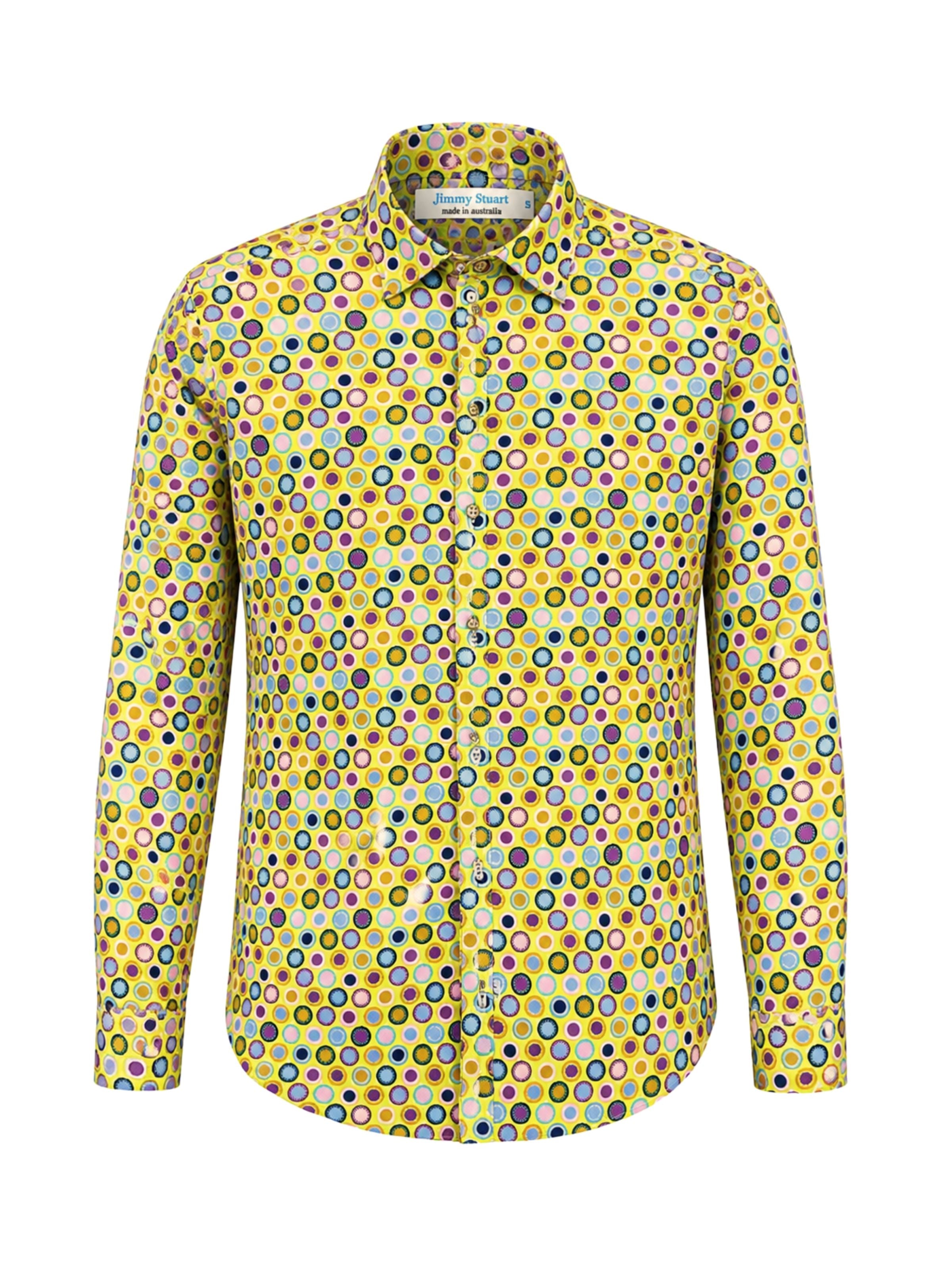 Sunspot Abstract L/S Shirt - Yellow