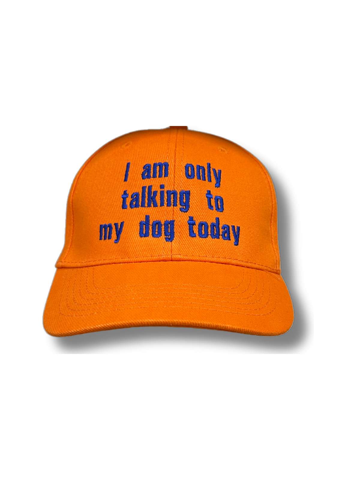 Talking Dogs Unisex Cotton Cap - Orange
