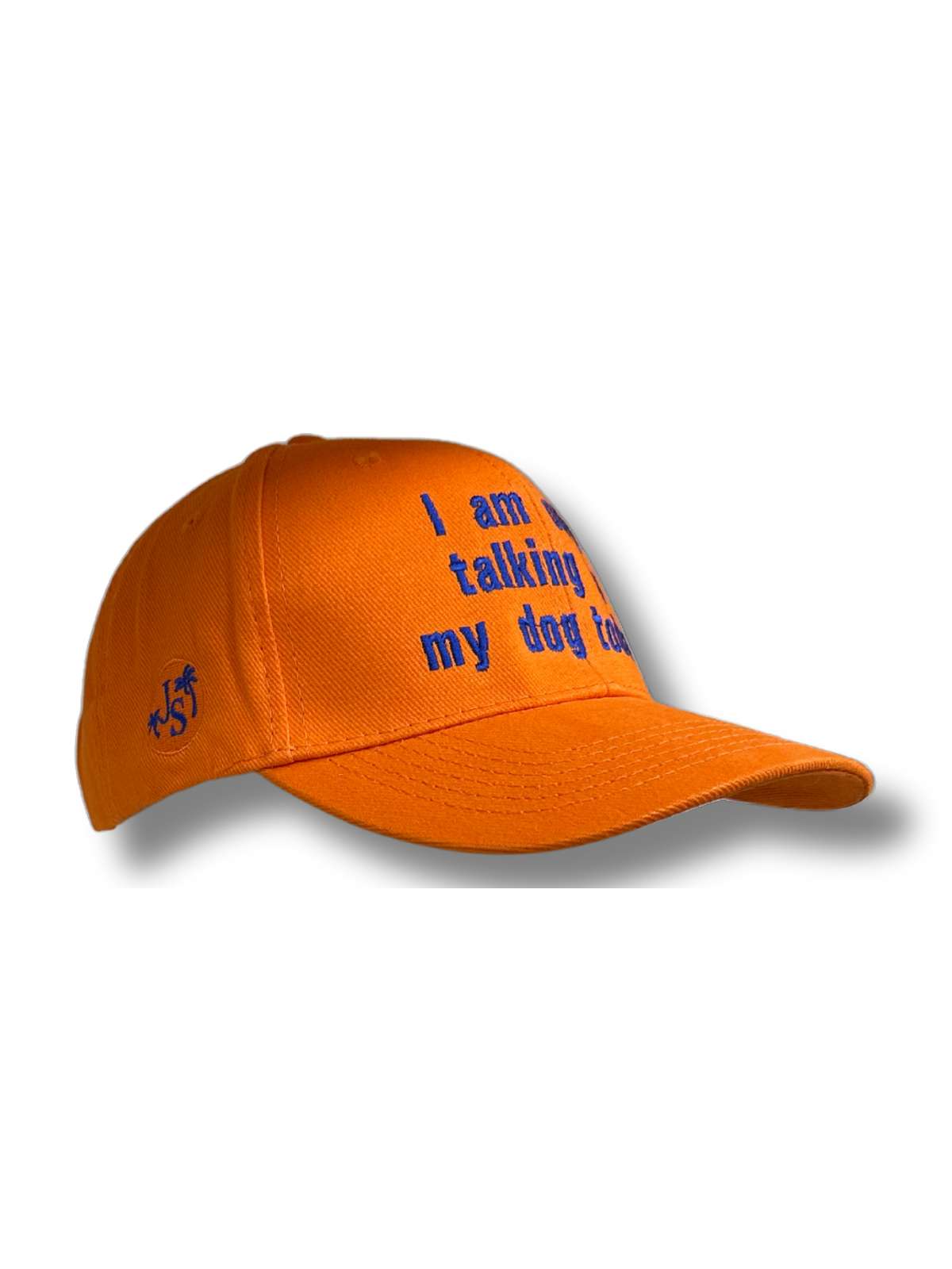 Talking Dogs Unisex Cotton Cap - Orange