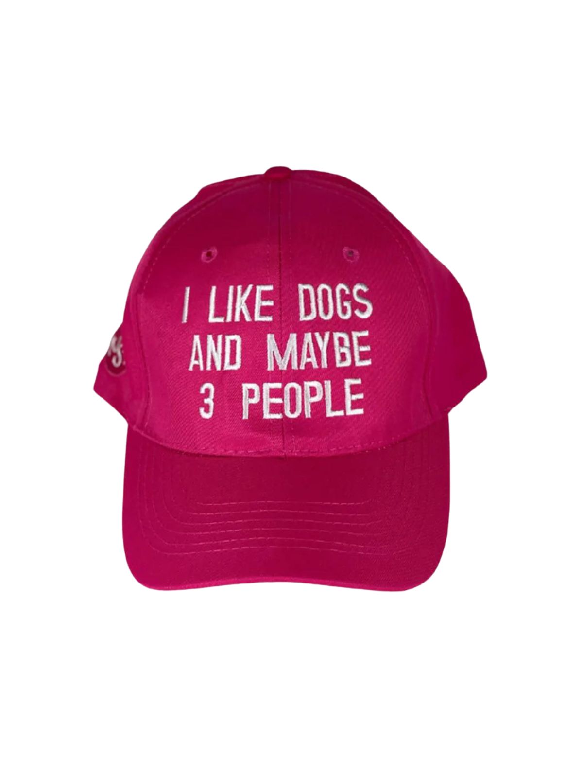 I Like Dogs Unisex Cotton Cap - Hot Pink