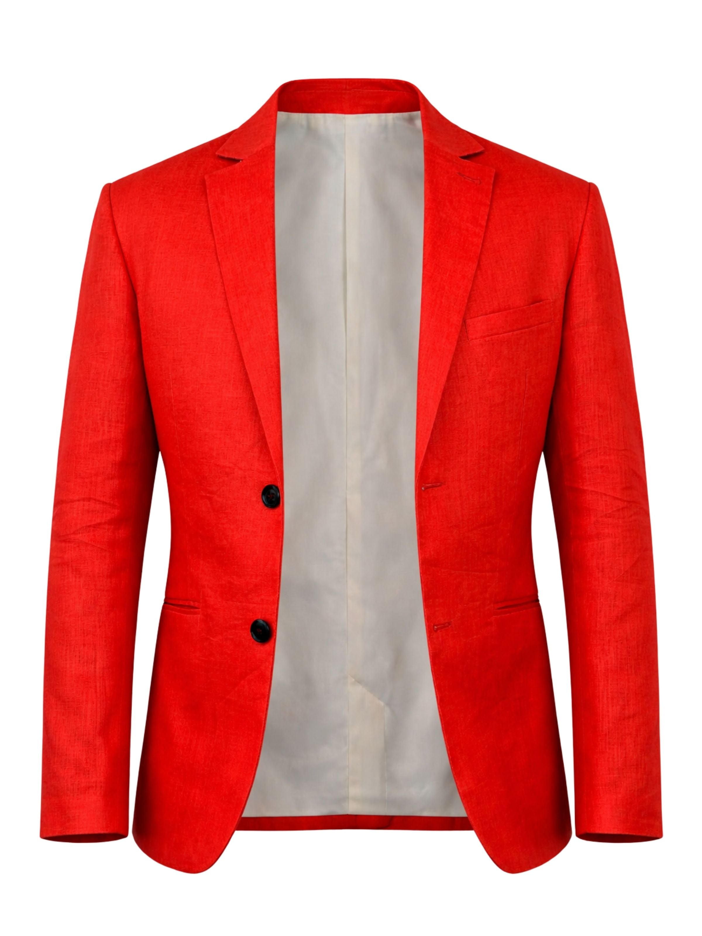 Tangerine Linen Jacket