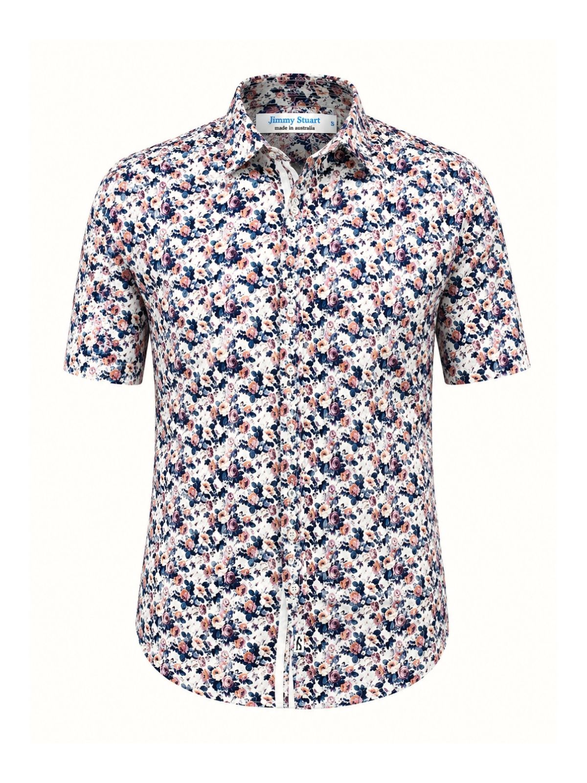 Thrive Floral Cotton S/S Shirt - Pink