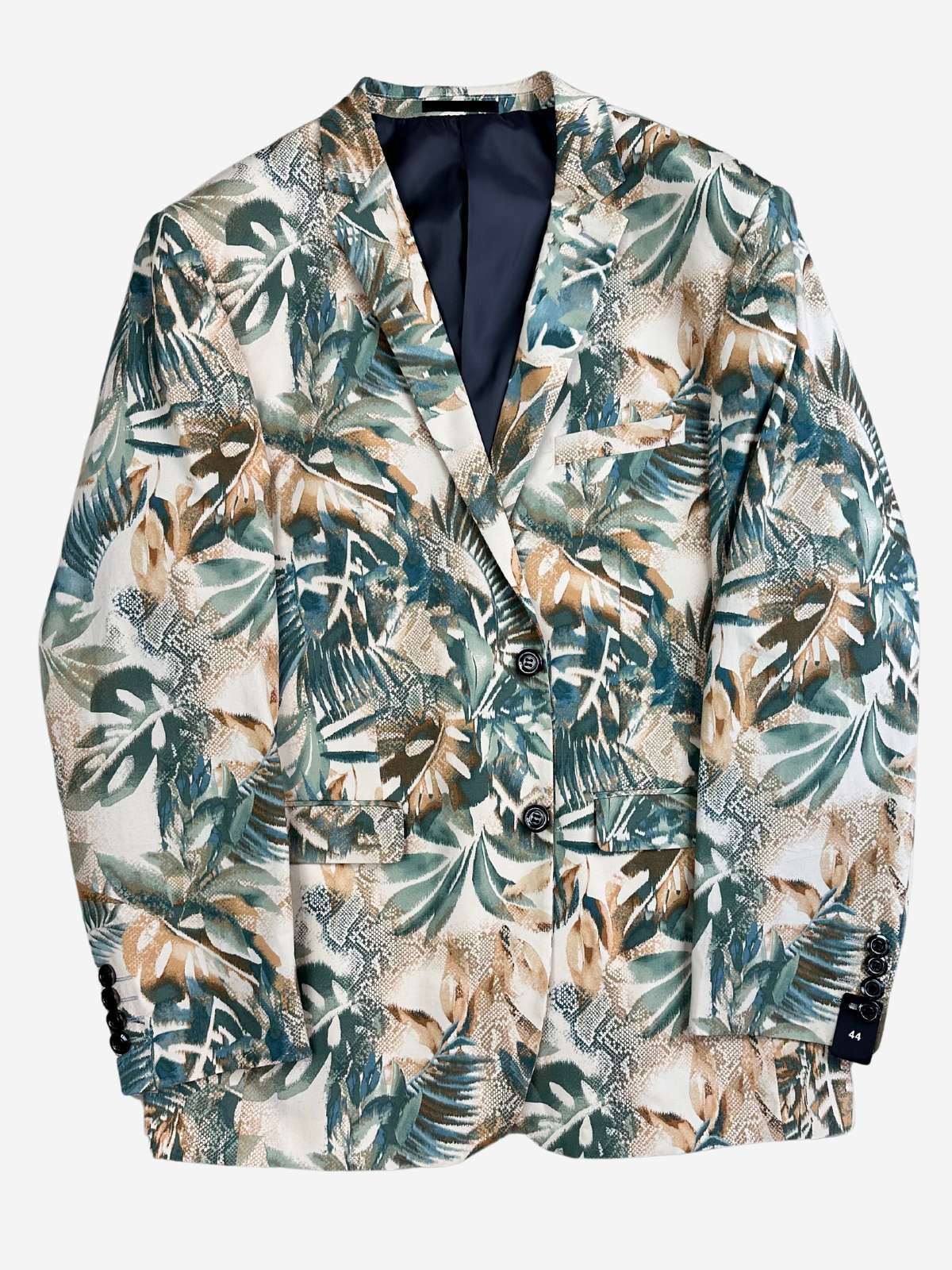 Tropical Hawaiian Jacket - Green/Taupe