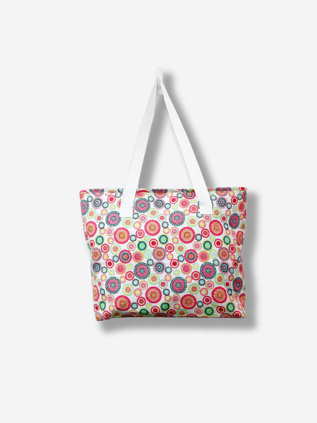 Universe Geometric Cotton Tote Bag - Multi