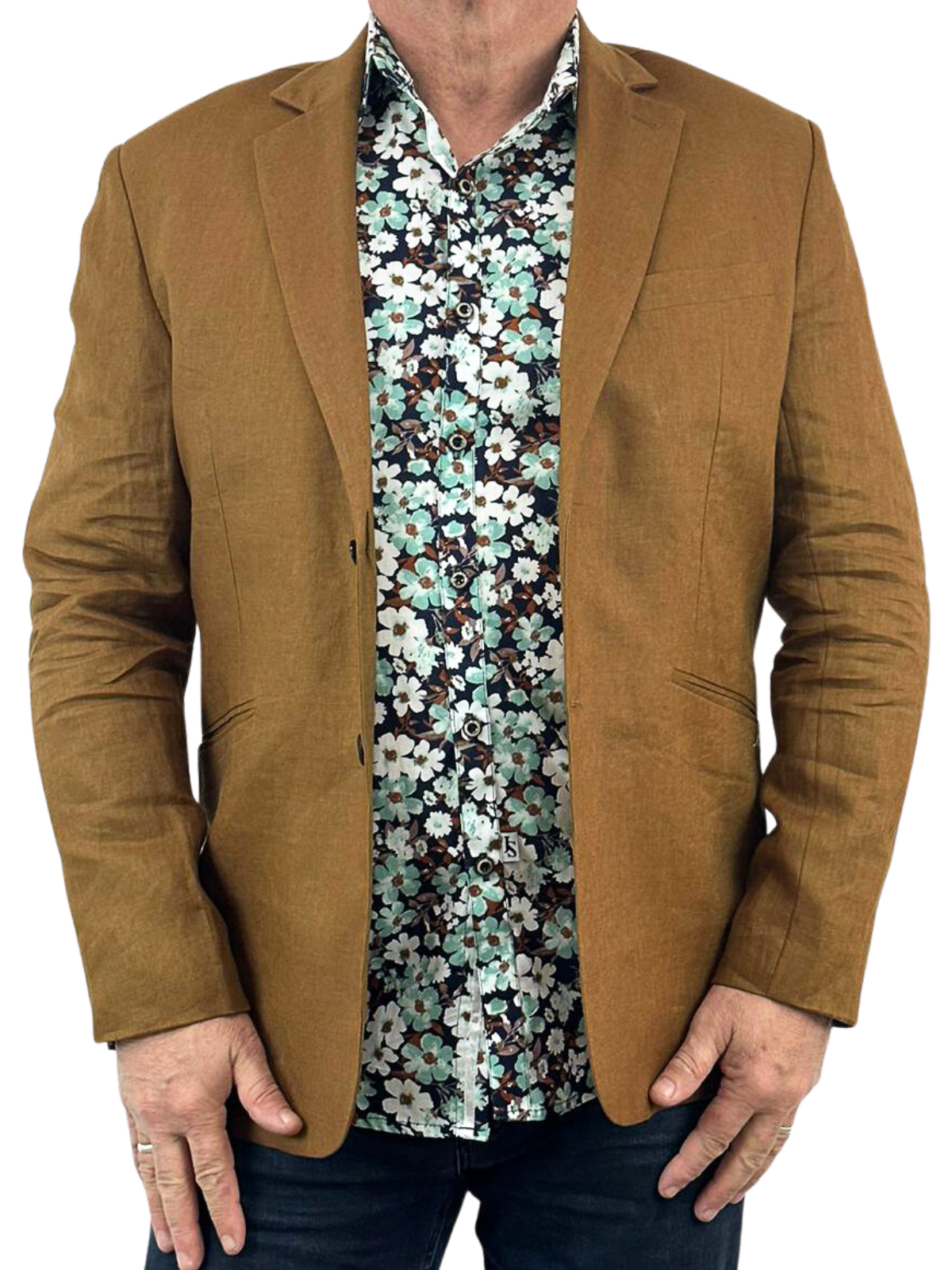 Valley Floral Cotton L/S Shirt – Blue