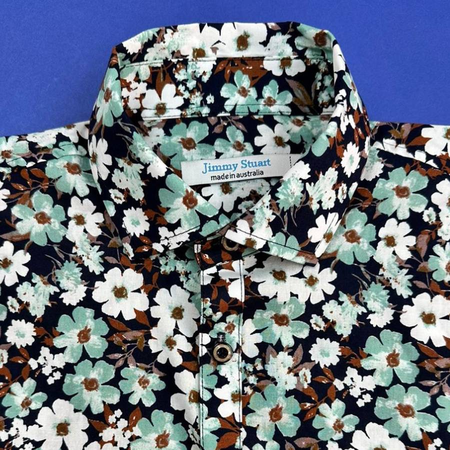 Valley Floral Cotton L/S Shirt – Blue