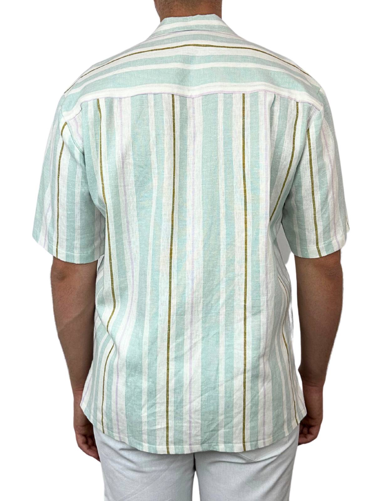 Vaucluse Stripe Linen S/S Shirt