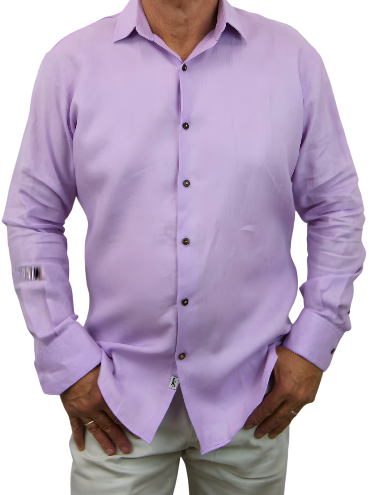 Byron Bay Linen Violet L/S Shirt