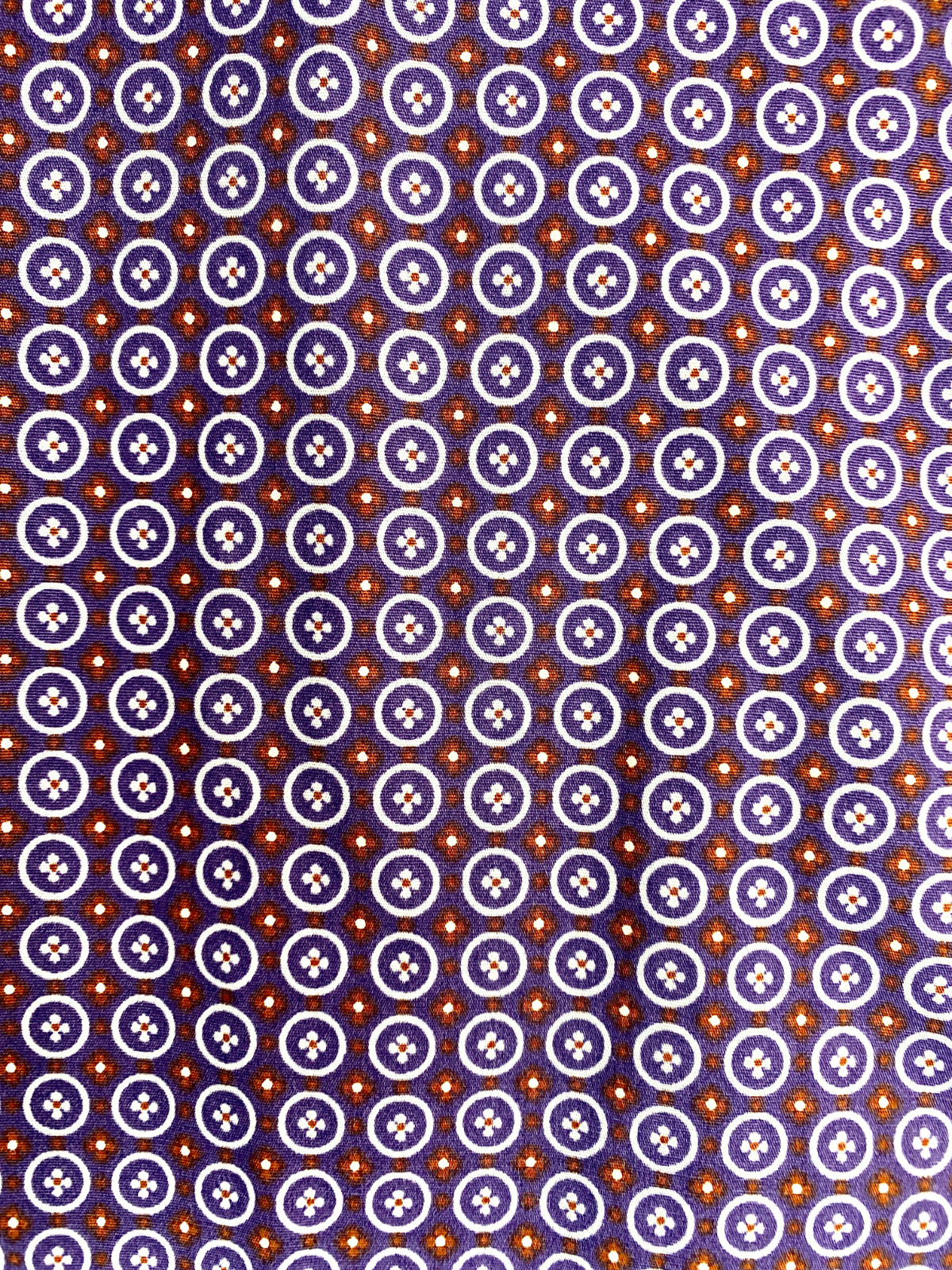 Vortex Geometric Cotton L/S Shirt - Purple