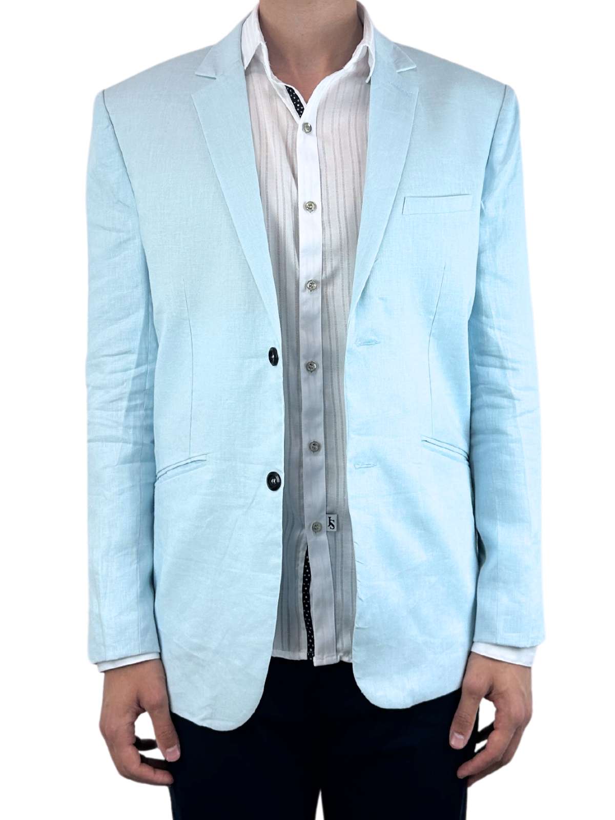 Polar Plain Sheer Cotton L/S Mens Shirt - White