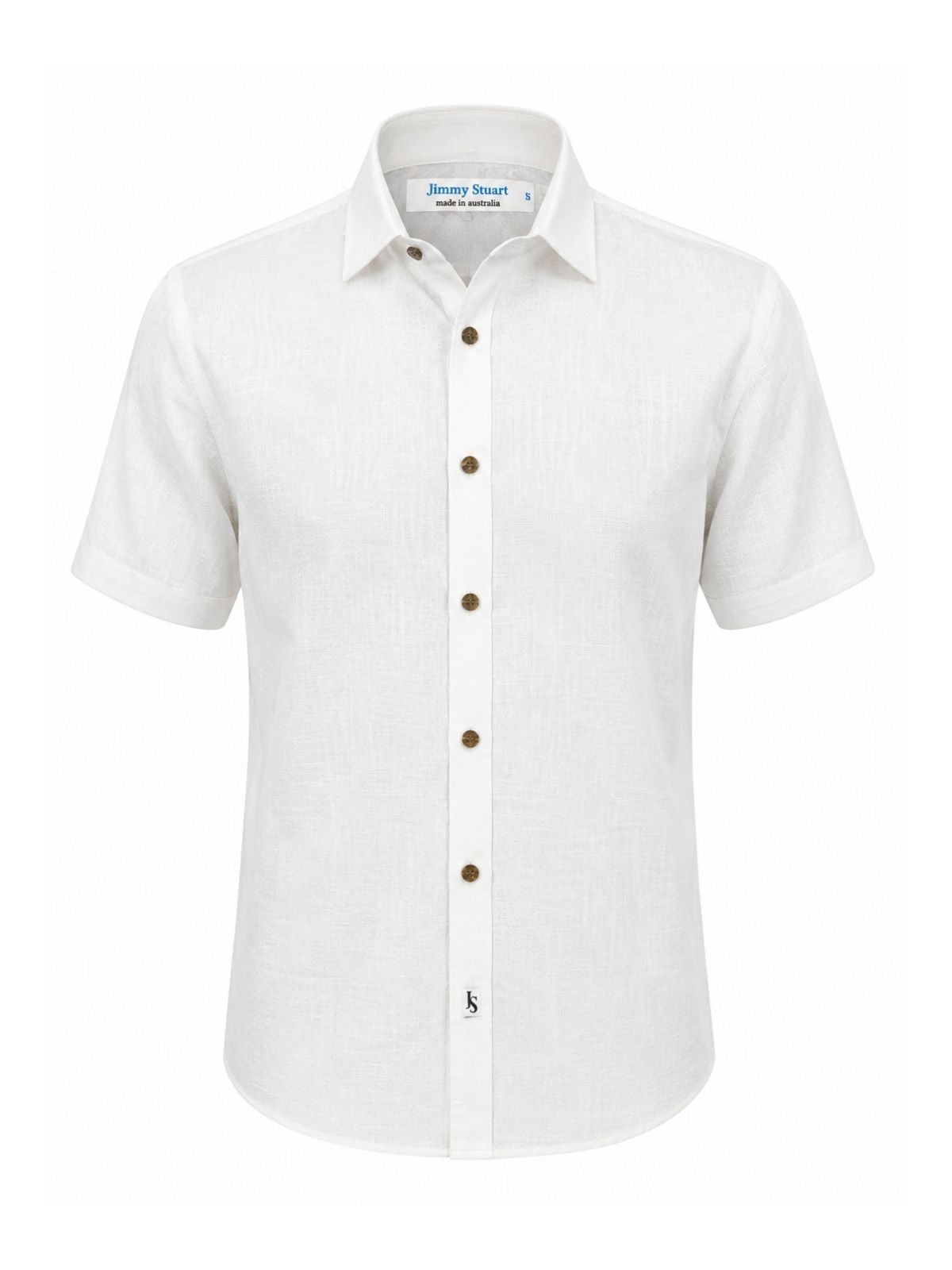 Byron Bay White Linen S/S Shirt