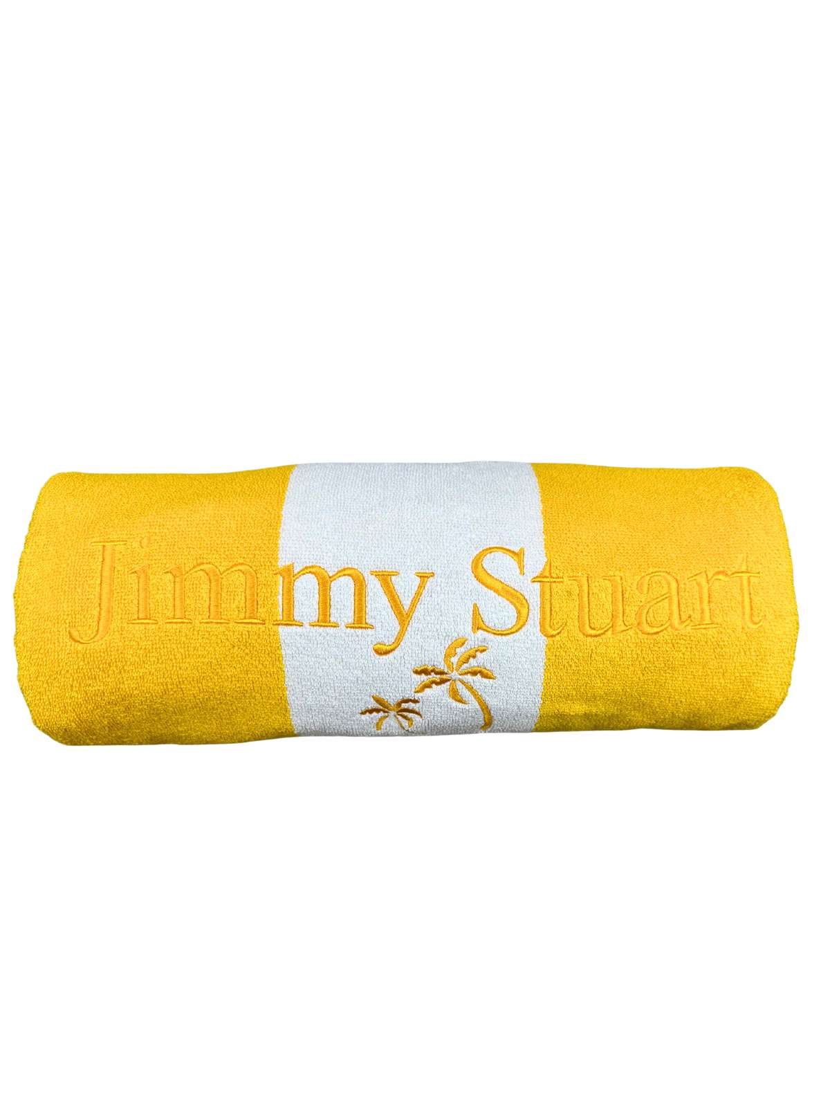 Yellow and White Striped Towel