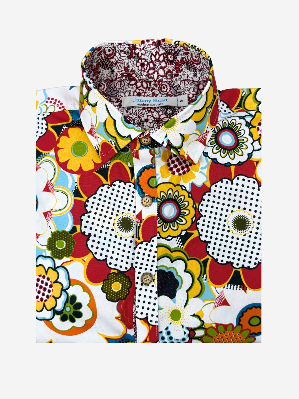 Sunshine Floral Cotton L/S Shirt - White