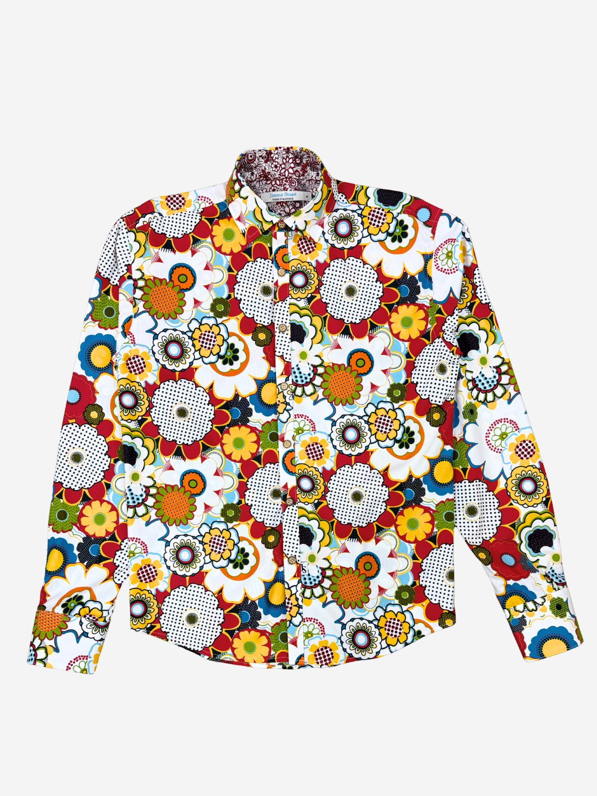 Sunshine Floral Cotton L/S Shirt - White