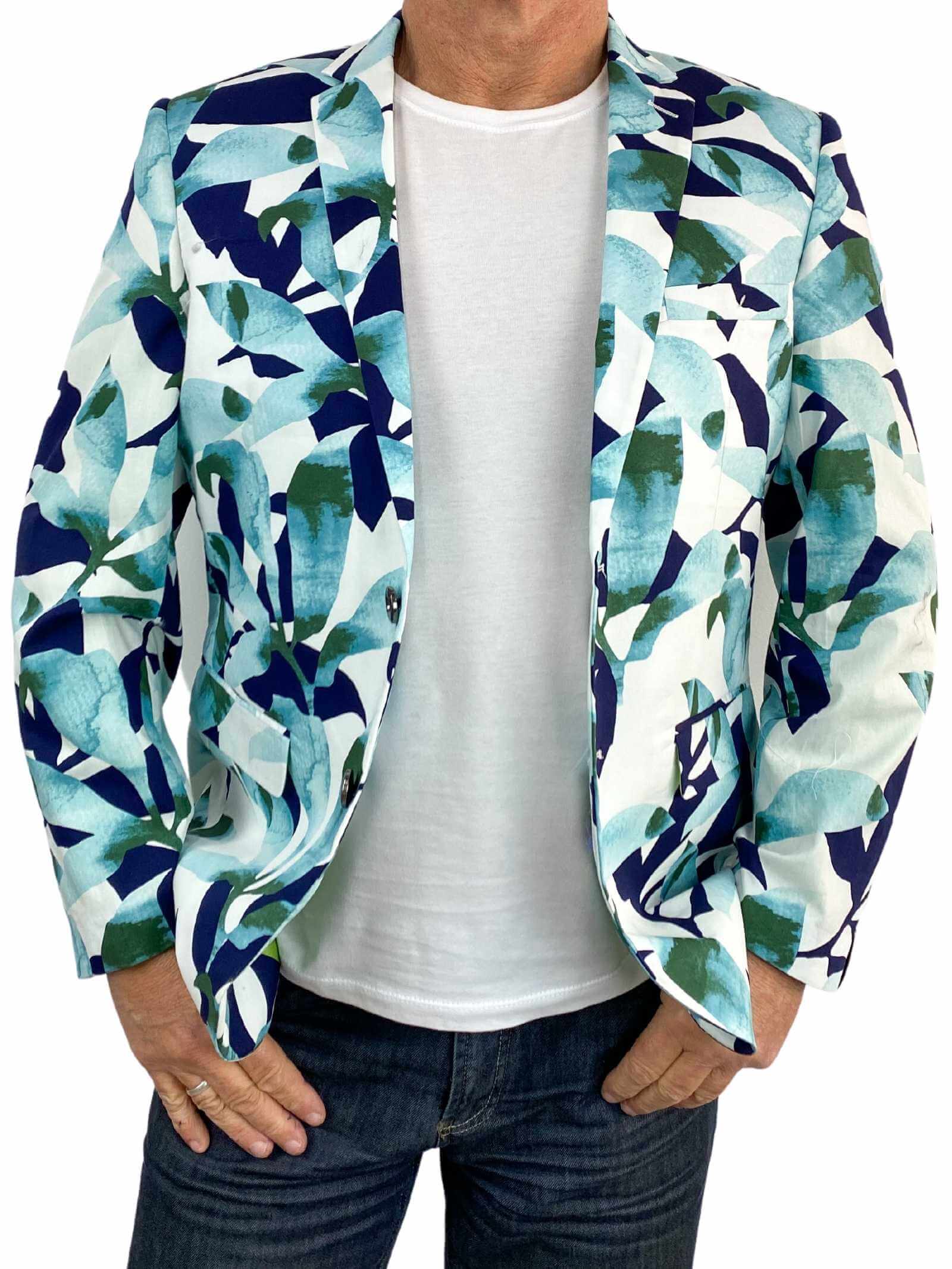 Iceberg Floral Jacket - Blue