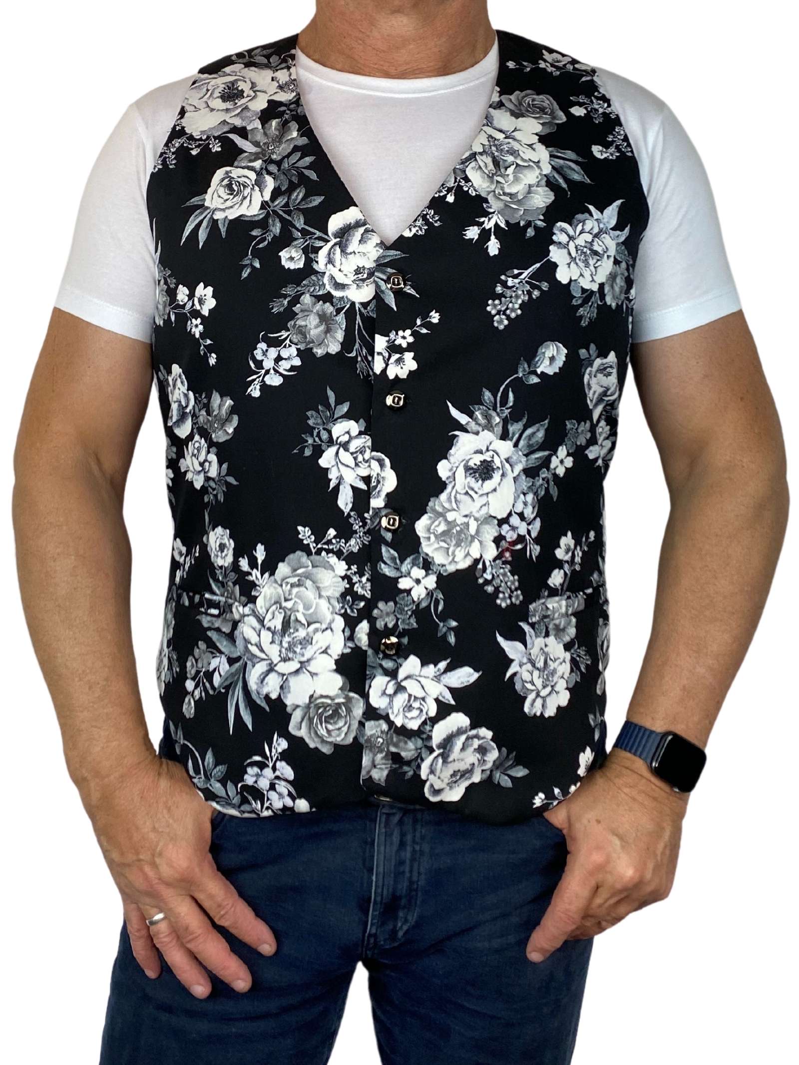 Adulterer Floral Cotton Waistcoat