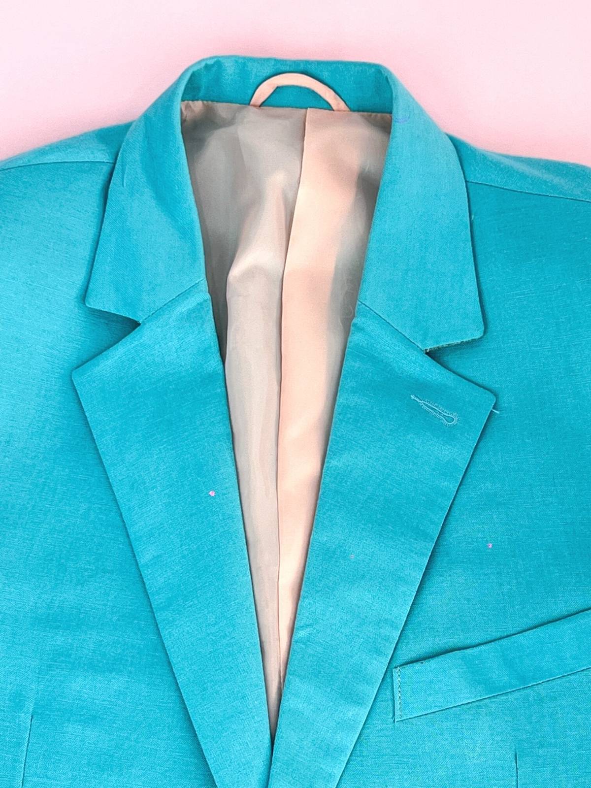 Aqua Linen Jacket