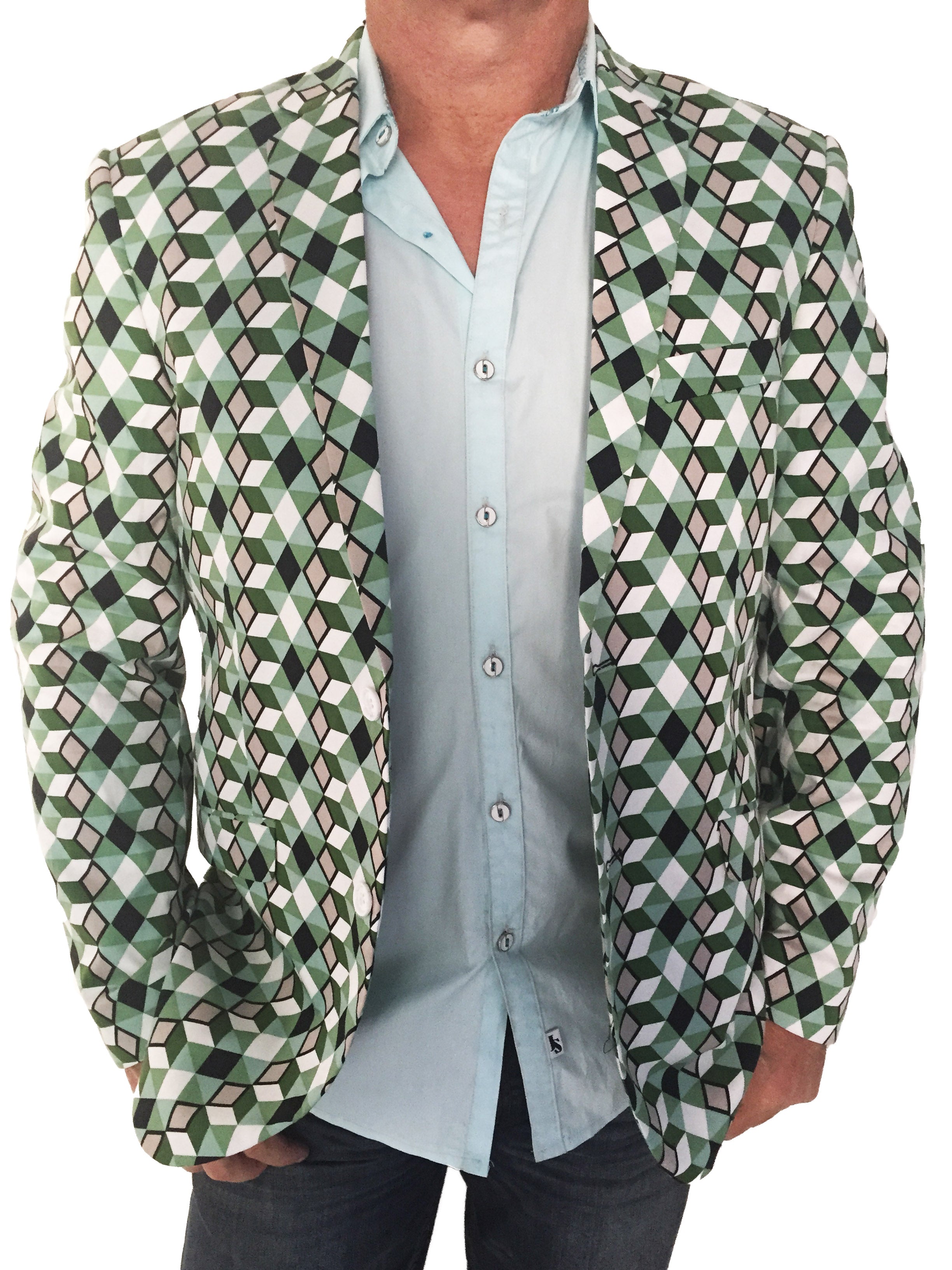 Argyle Jacket - Green