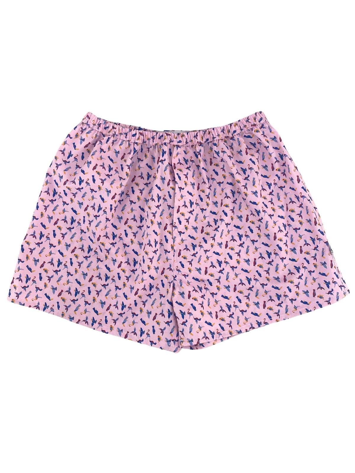 Birds Abstract Cotton Boxer Short - Pink