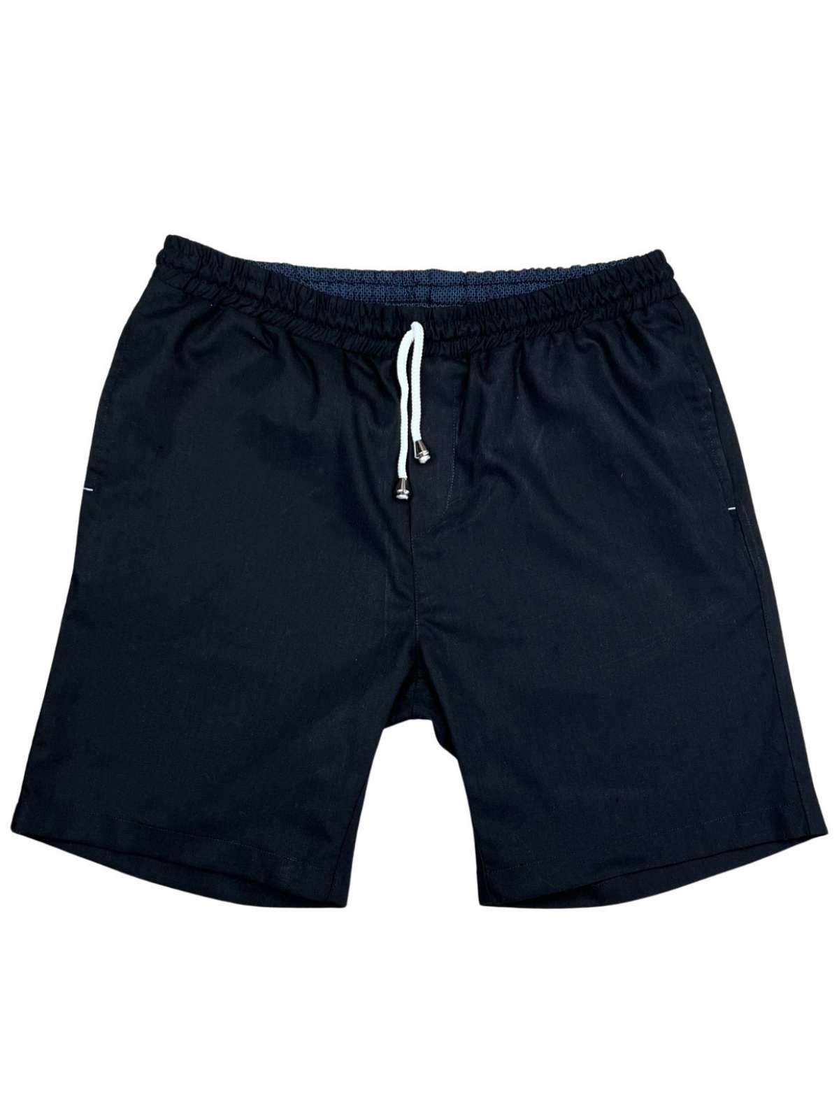 Bahamas Cotton/Linen Short - Black