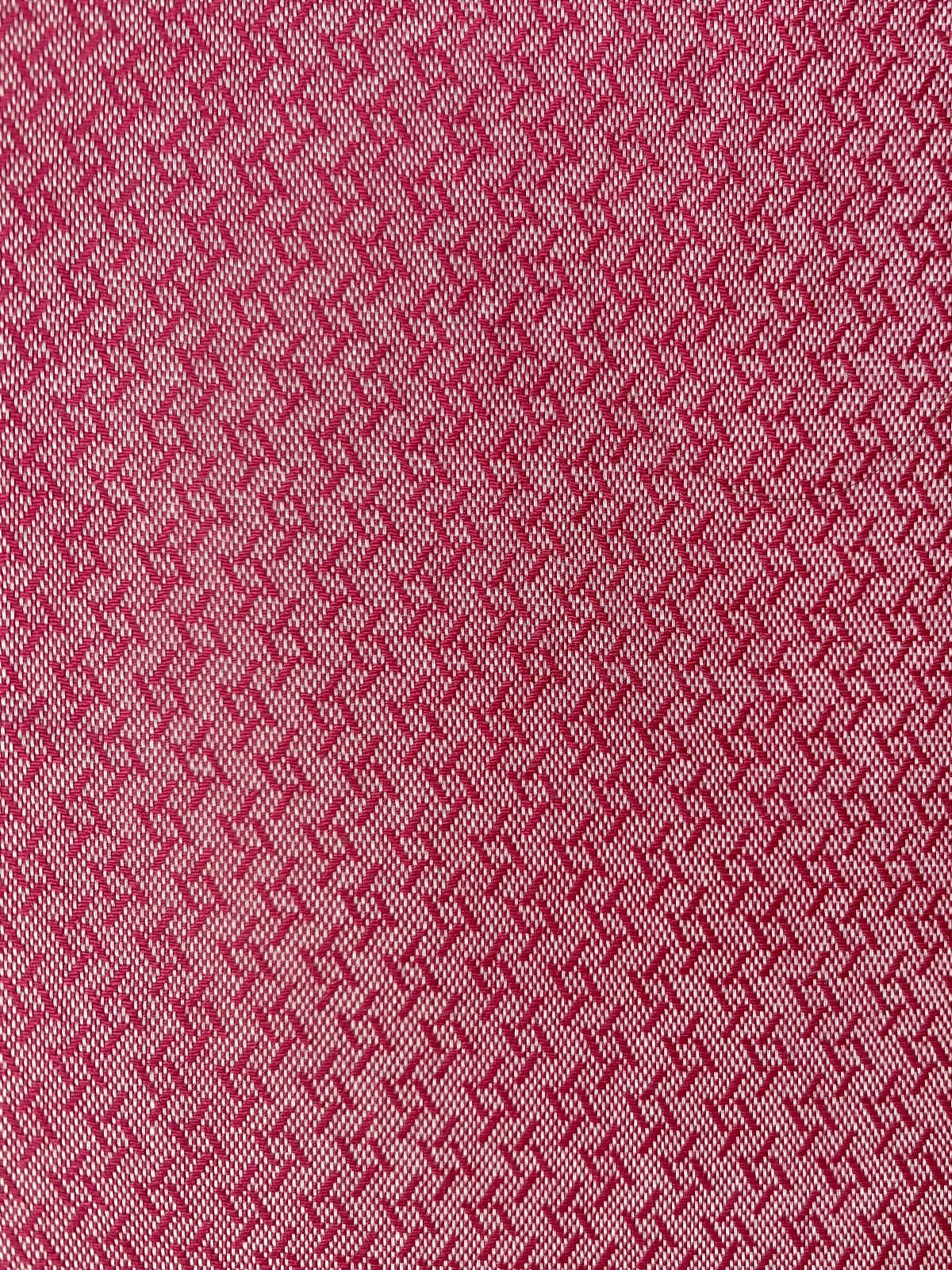 Cherry Geometric Cotton L/S Shirt - Red