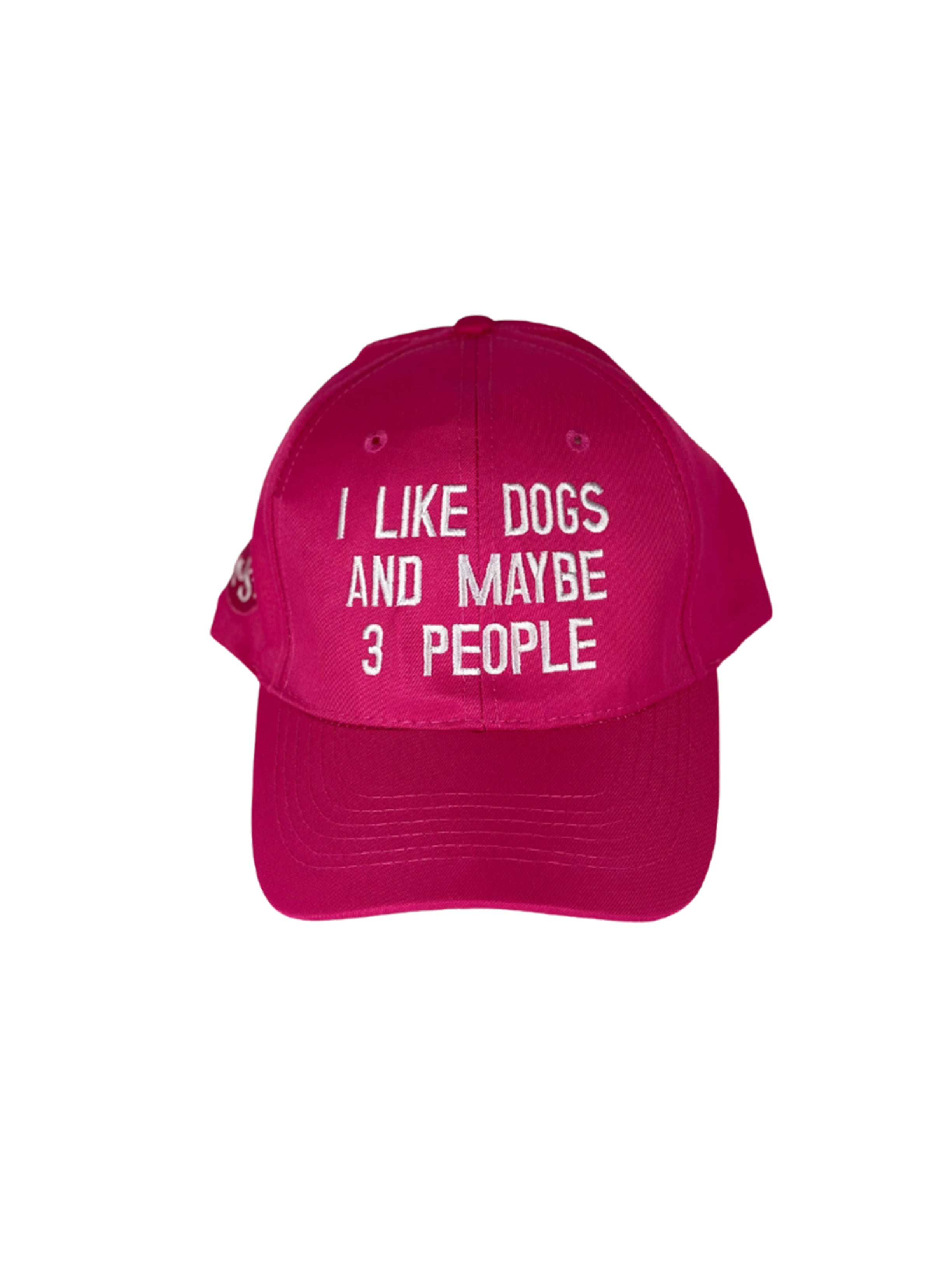 I Like Dogs Unisex Cotton Cap - Hot Pink